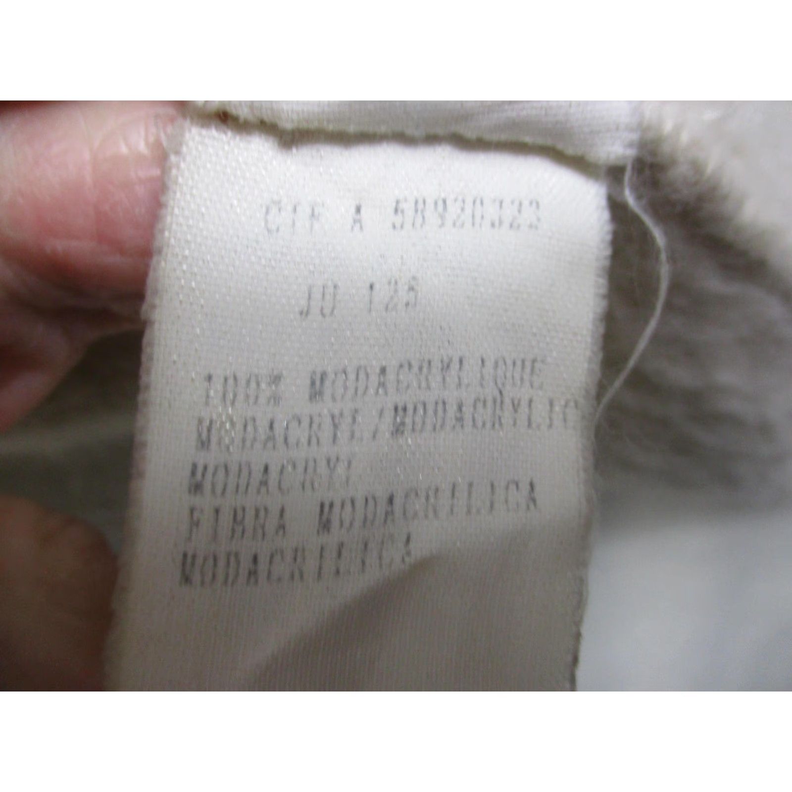 Vintage Cote Femme Coat Womens L White Hooded Faux Fur Long Teddy Full Length Warm Size L / US 10 / IT 46 - 6 Thumbnail