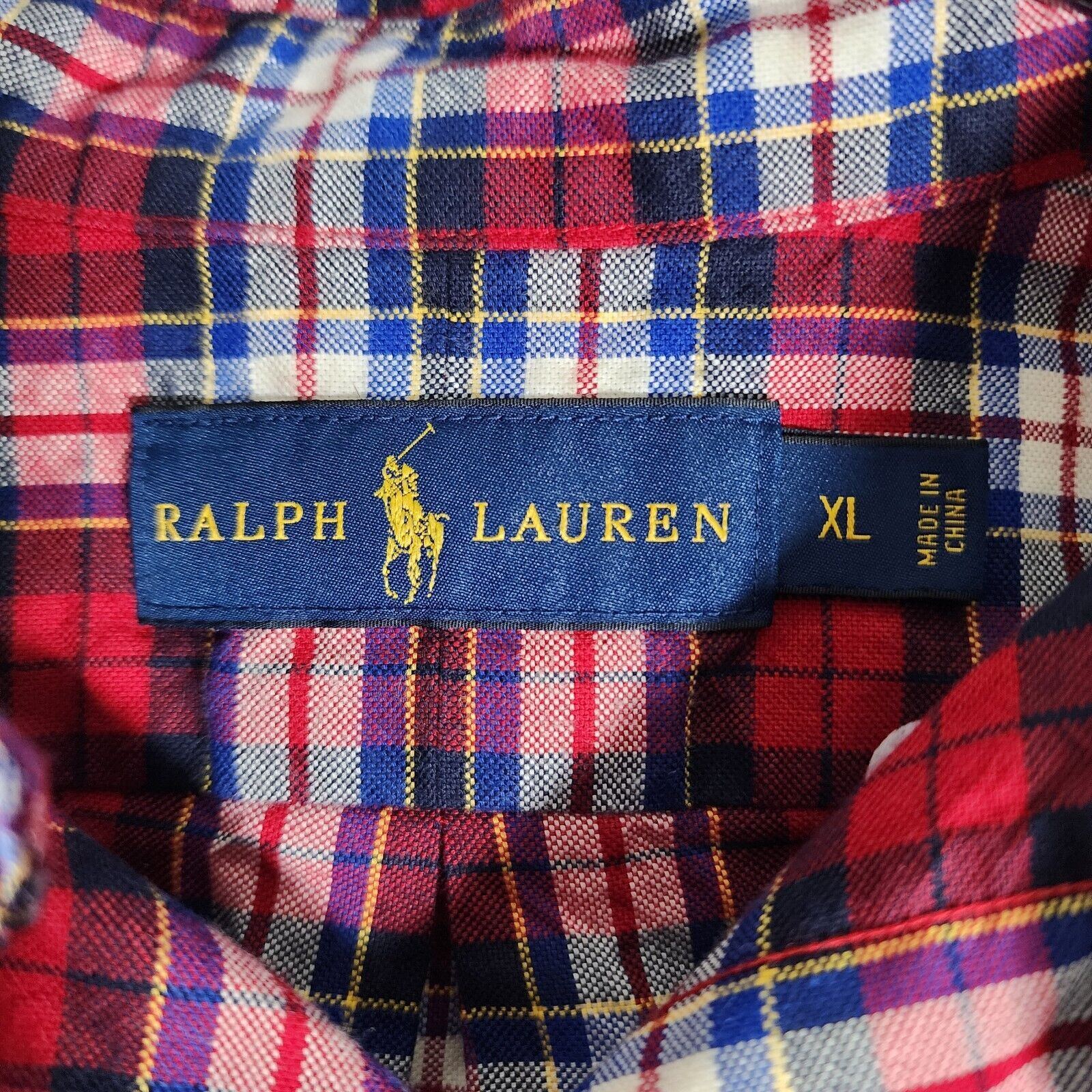 Ralph Lauren Ralph Lauren Long Sleeve Button Down Shirt XL Red Plaid Size US XL / EU 56 / 4 - 4 Thumbnail