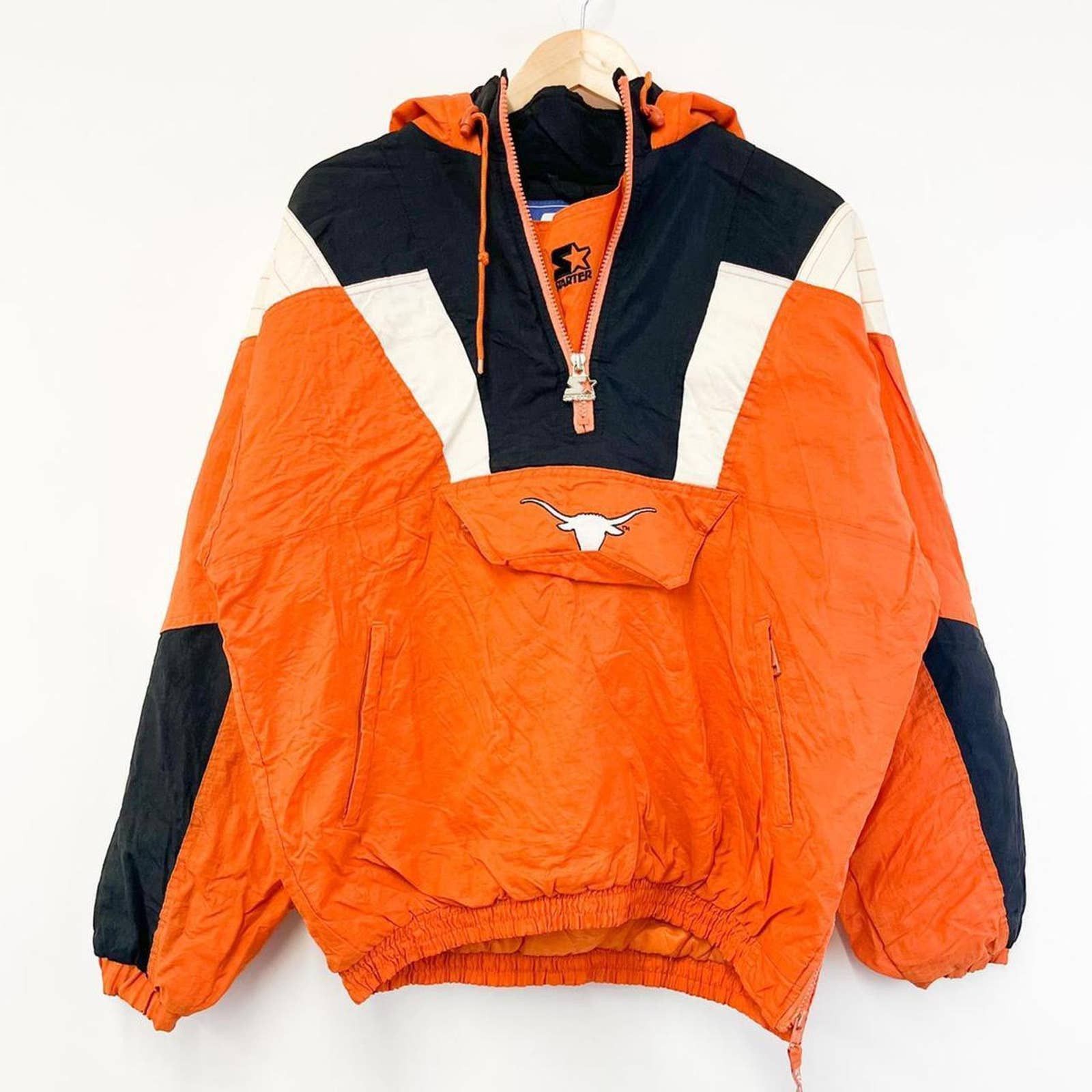 Starter Vintage 90s Texas Longhorns Starter Puffer Jacket Orange XL