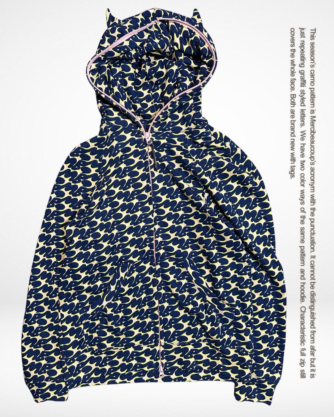 mercibeaucoup SS15 MB Camo Devil Gimp Hoodie Berry Size US M / EU 48-50 / 2 - 2 Thumbnail