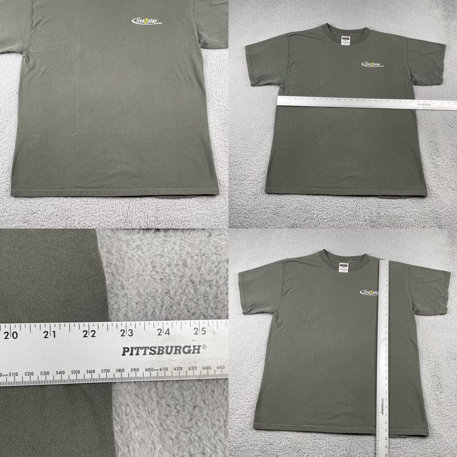 Tultex VINTAGE Tultex Shirt XL Green Skier Graphic Mountain Y2K Live2Play.com 90s Mens Size US XL / EU 56 / 4 - 9 Thumbnail
