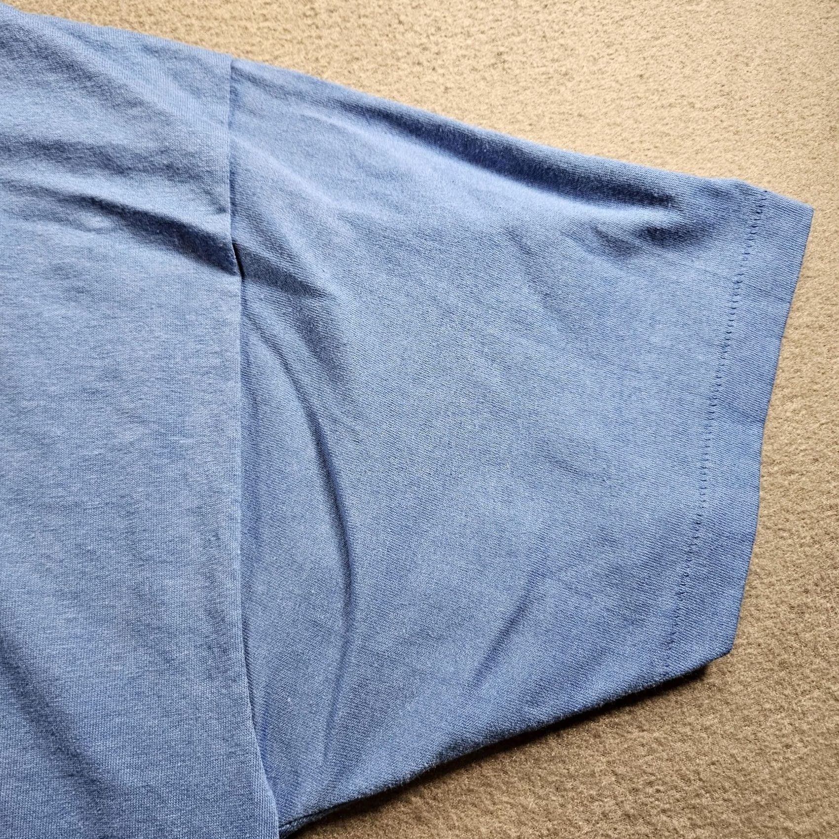 Hanes VINTAGE Bingo Shirt Mens XL Blue American Sportswear Funny Graphic 90s Tee 1991 Size US XL / EU 56 / 4 - 4 Thumbnail
