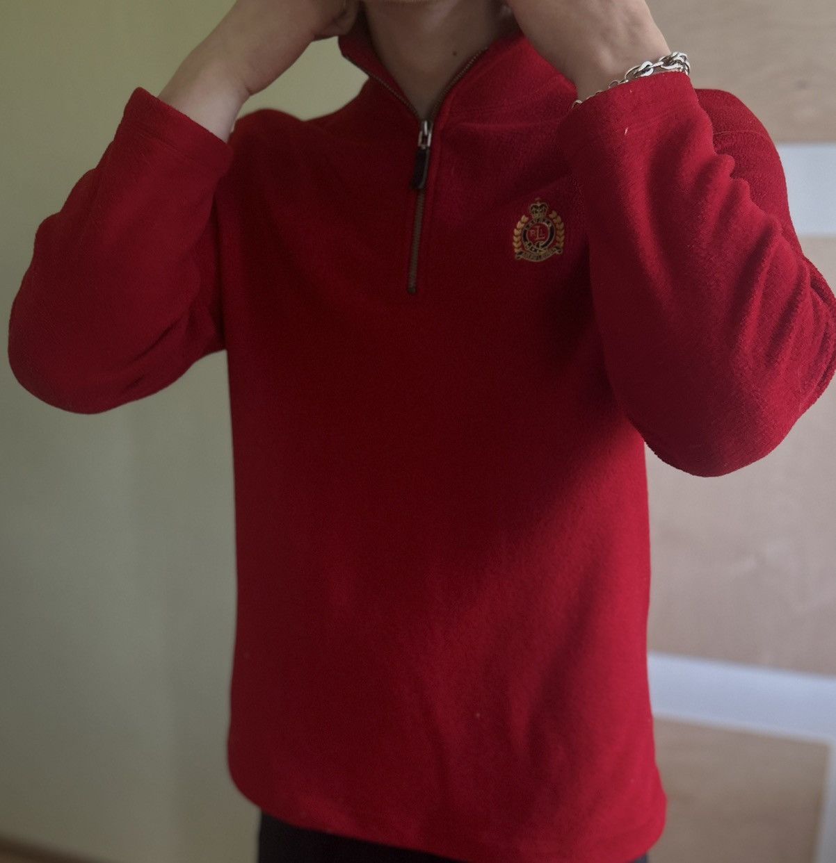 Lauren Ralph Lauren Polo Ralph Lauren fleece zip with gold embroidery logo Size US M / EU 48-50 / 2 - 2 Thumbnail