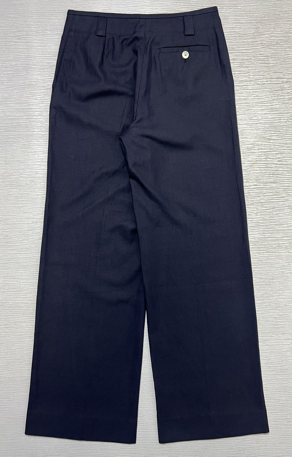 Loro Piana Loro Piana - Cotton/Flax Linen Wide Leg Trouser Size 26" / US 2 / IT 38 - 2 Thumbnail