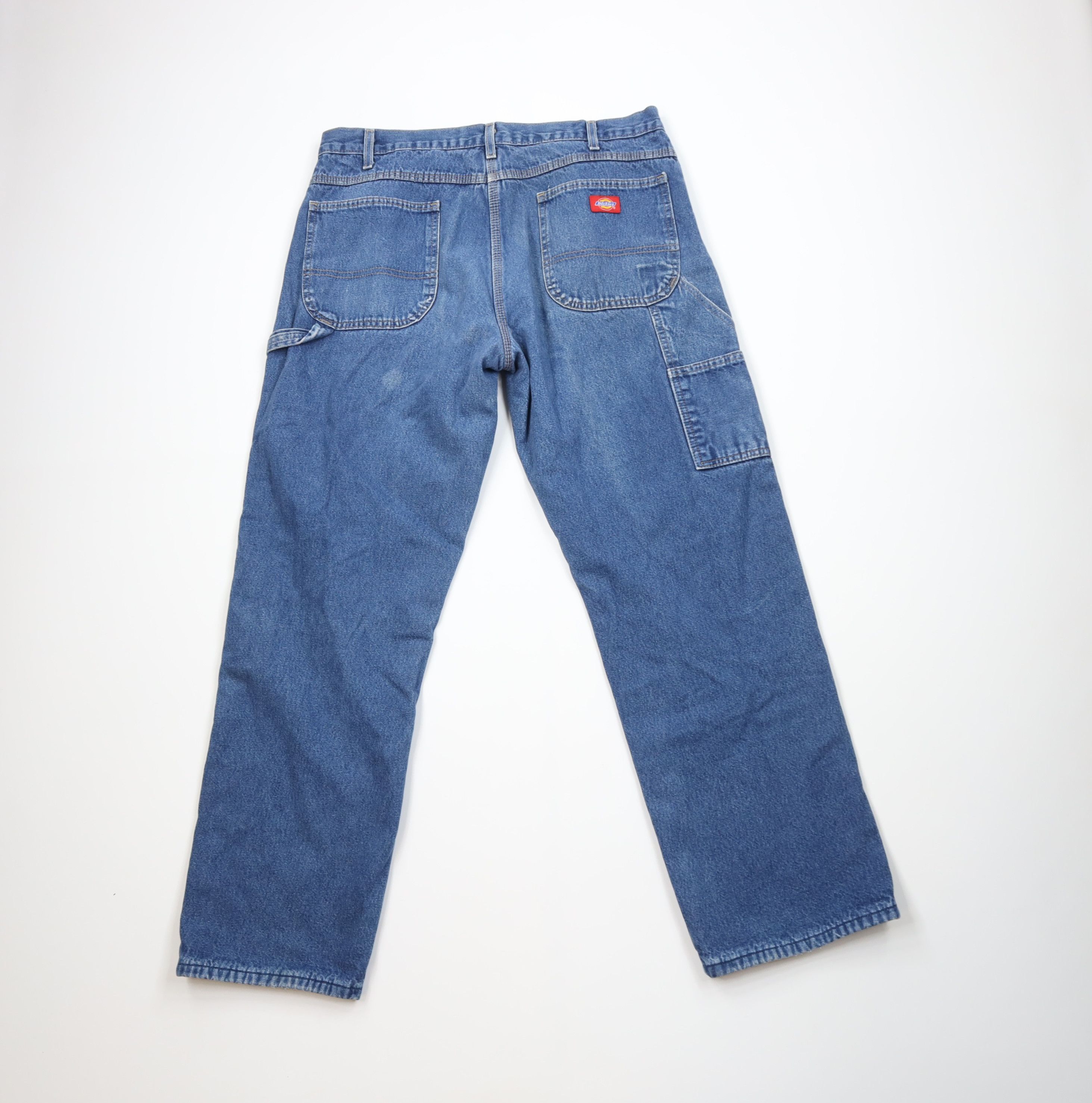 Dickies Vintage Dickies Lined Wide Leg Denim Jeans Blue Cotton Size US 36 / EU 52 - 12 Thumbnail