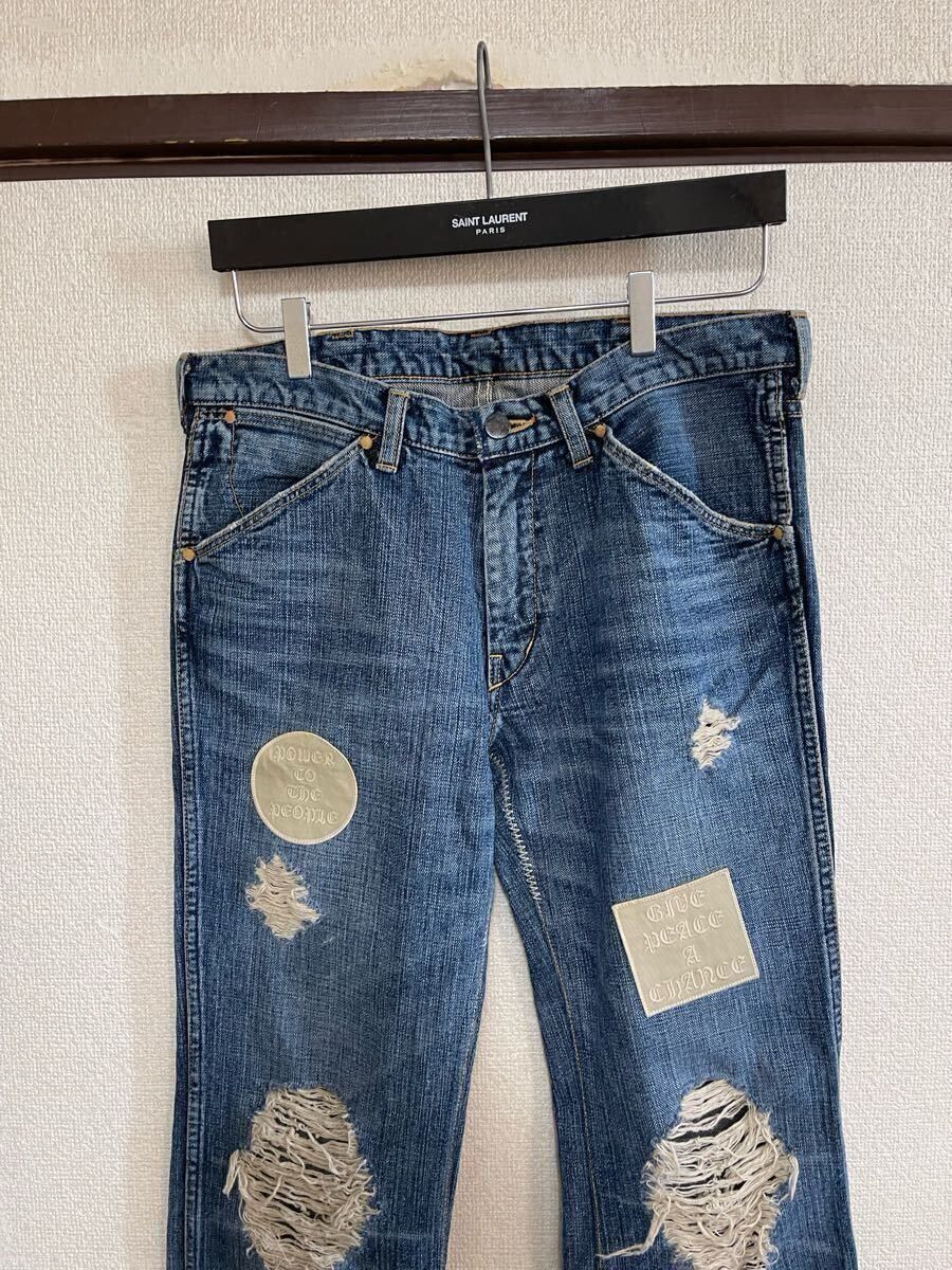 Number (N)ine Patchwork DENIM PANTS Indigo Size 2×30 Menswear