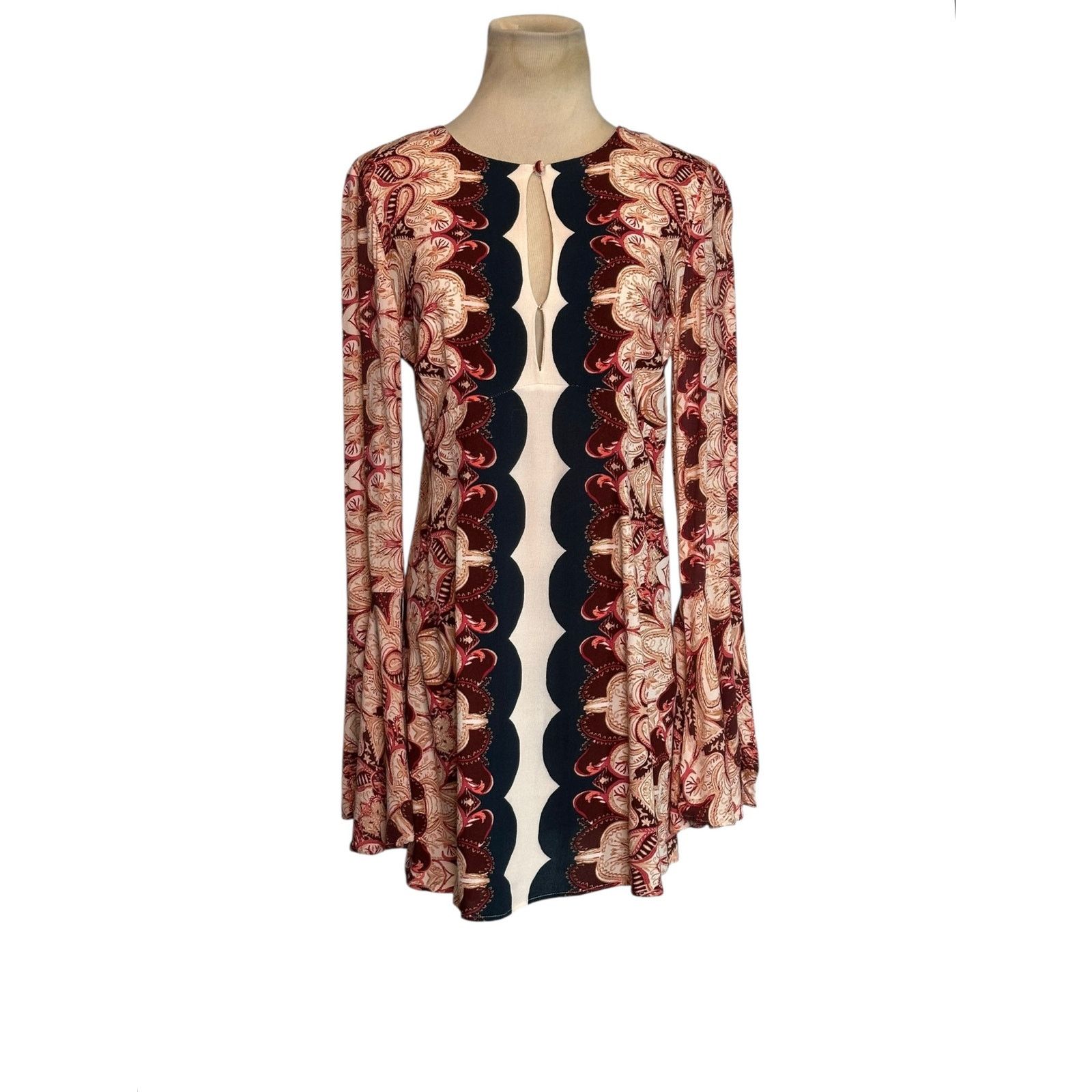 Free People Free people bell sleeves neck boho mini dress size 6 Size M / US 6-8 / IT 42-44 - 8 Thumbnail
