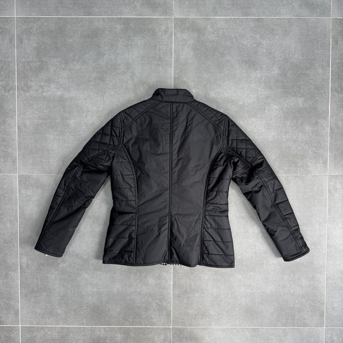 Barbour Barbour International Black Streak Axle Waxed Quilted Jacket Size L / US 10 / IT 46 - 19 Thumbnail