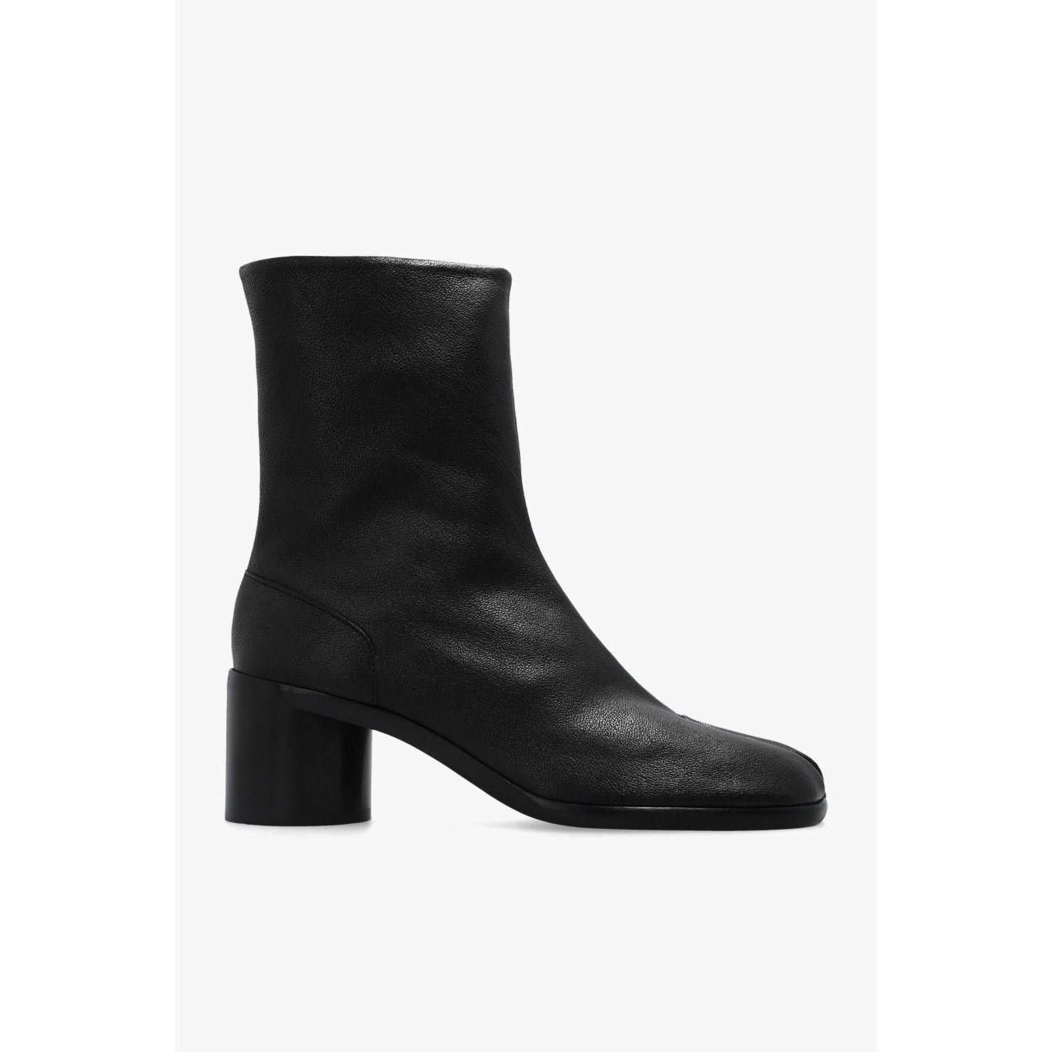 Maison Margiela MAISON MARGIELA Tabi Split Toe Black Leather Boots New & Aut Size US 12 / EU 45 - 5 Thumbnail