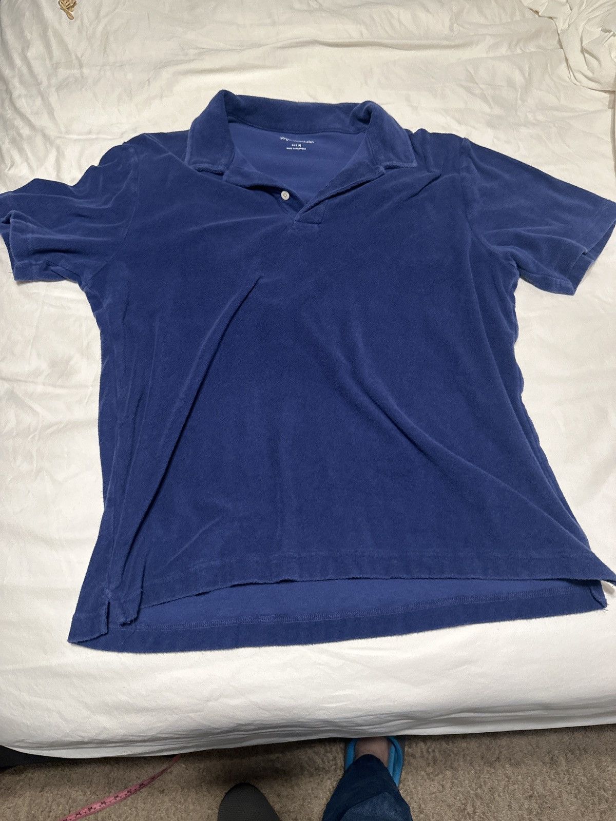 Madewell Madewell terry camp collar polo navy medium Size US M / EU 48-50 / 2 - 1 Thumbnail