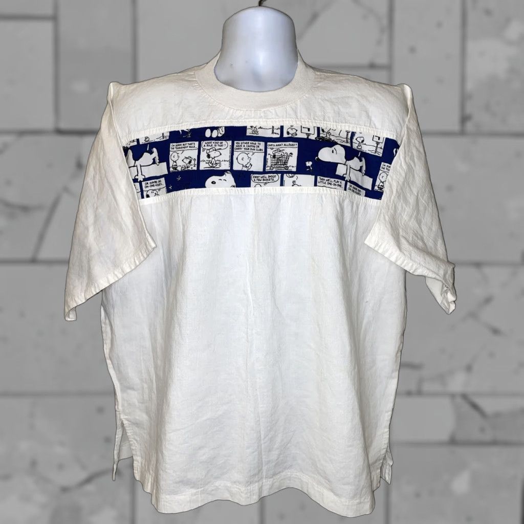 Nutmeg VINTAGE Nutmeg Mills Mens T-Shirt White Charlie Brown Short Sleeve Size M USA Made Size US M / EU 48-50 / 2 - 1 Thumbnail