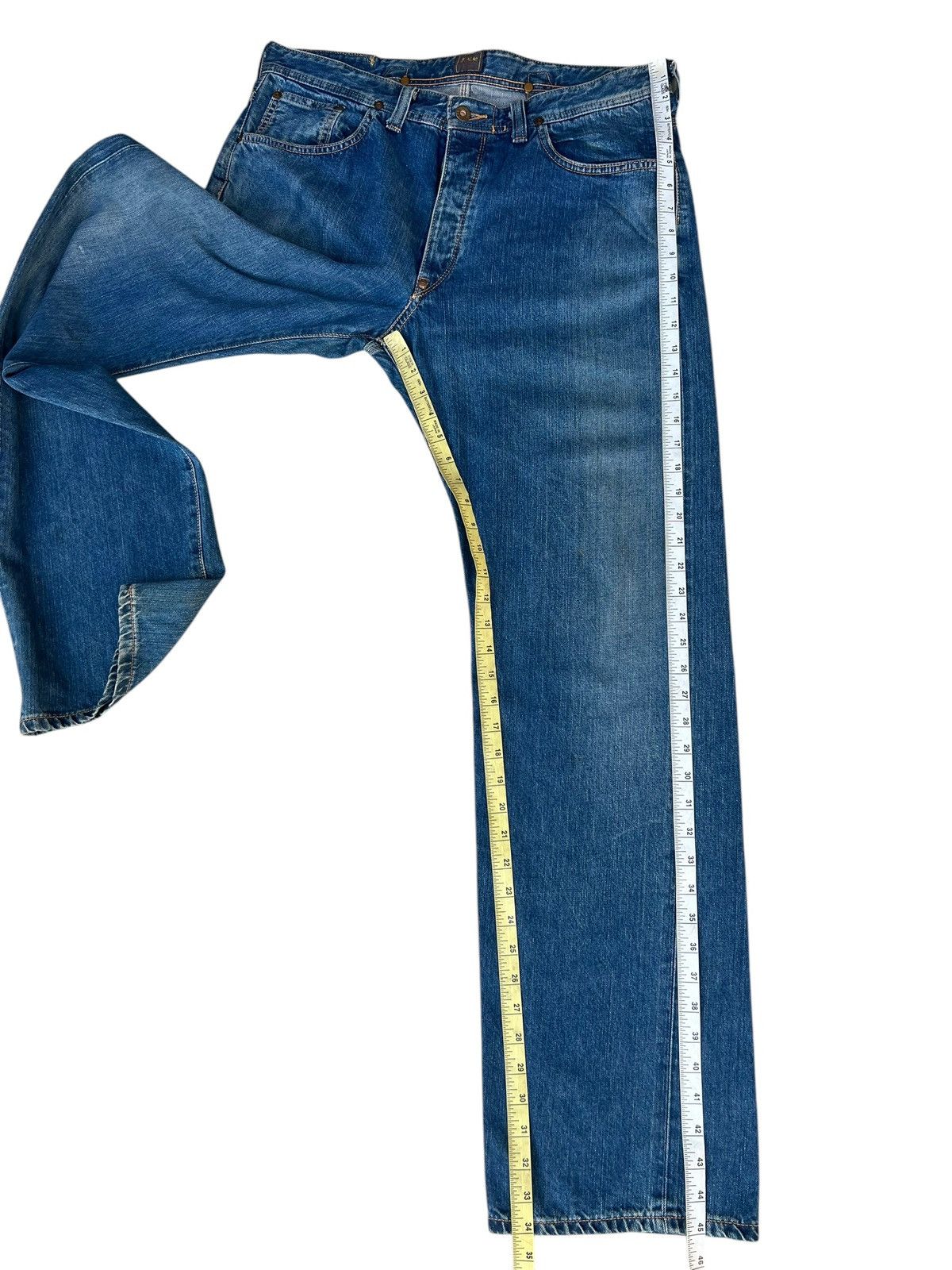 Lee × Vintage 90s Lee Cowboy Union Made Mud Denim Selvedge Jeans Size US 36 / EU 52 - 6 Thumbnail