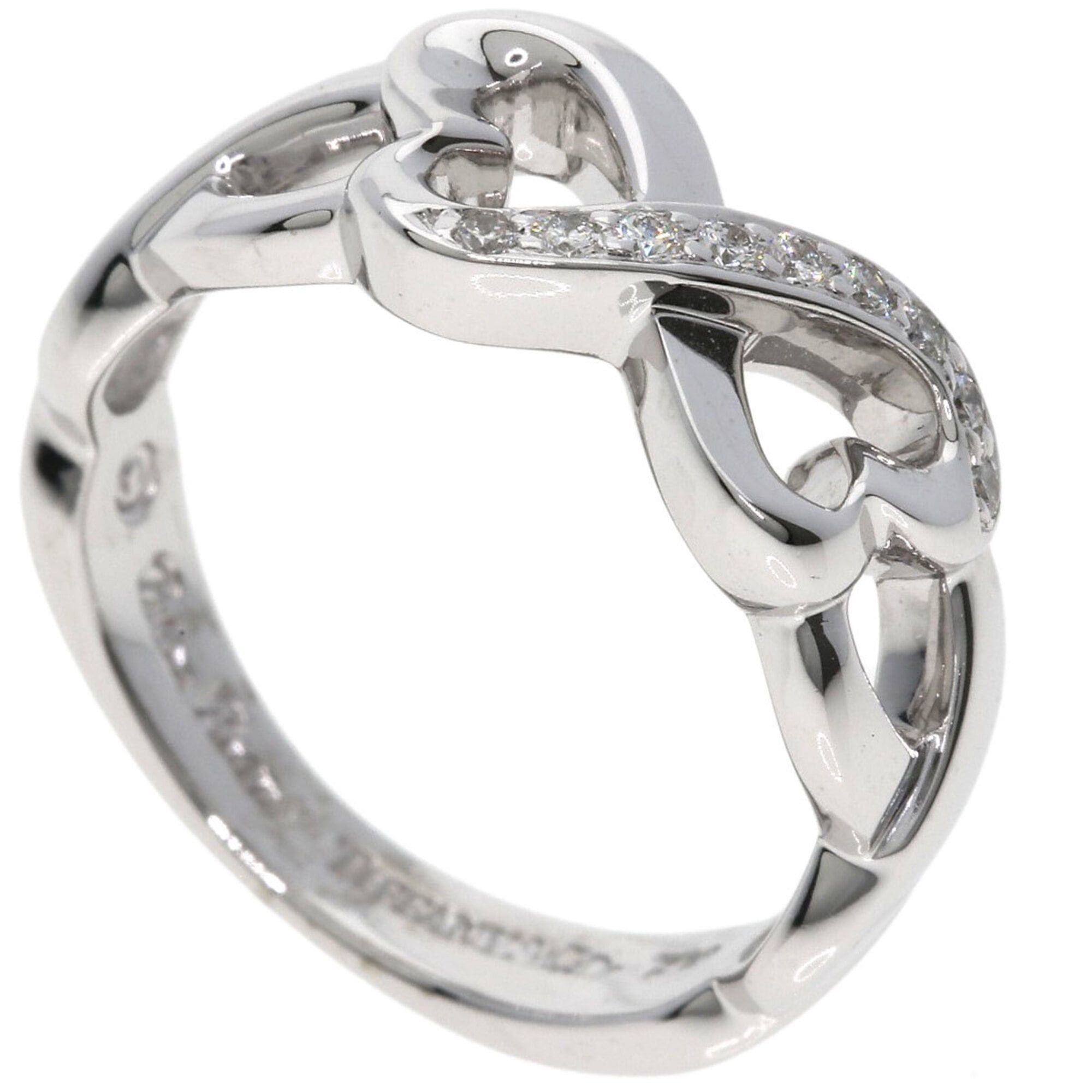 Tiffany & Co. Tiffany & Co. Double Loving Heart Diamond Ring, 18K White Gold, Women's. Size ONE SIZE - 1 Thumbnail