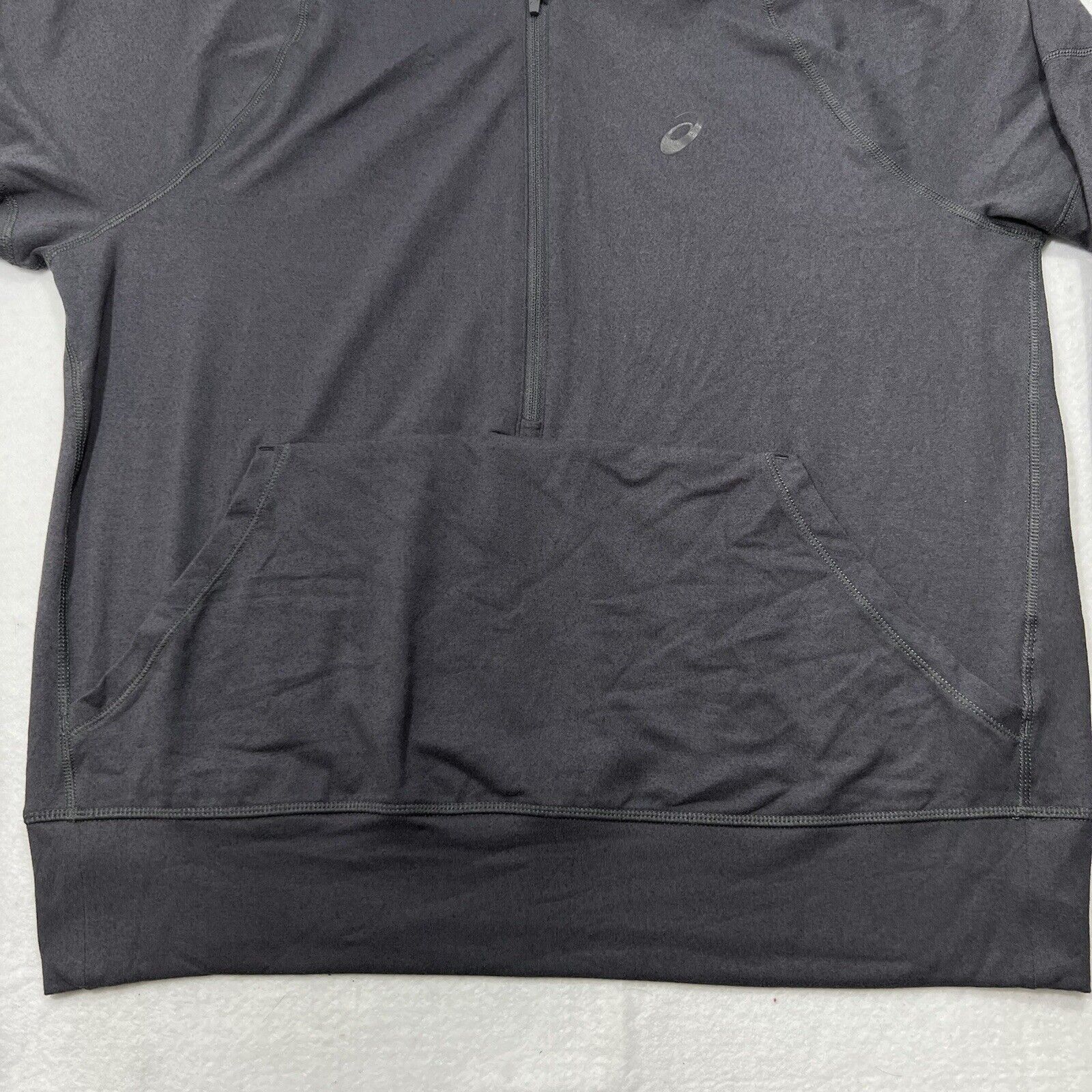 Asics Asics XS 1/2 Zip Hoodie Athletic Running Logo Sweatshirt Size XS / US 0-2 / IT 36-38 - 4 Thumbnail
