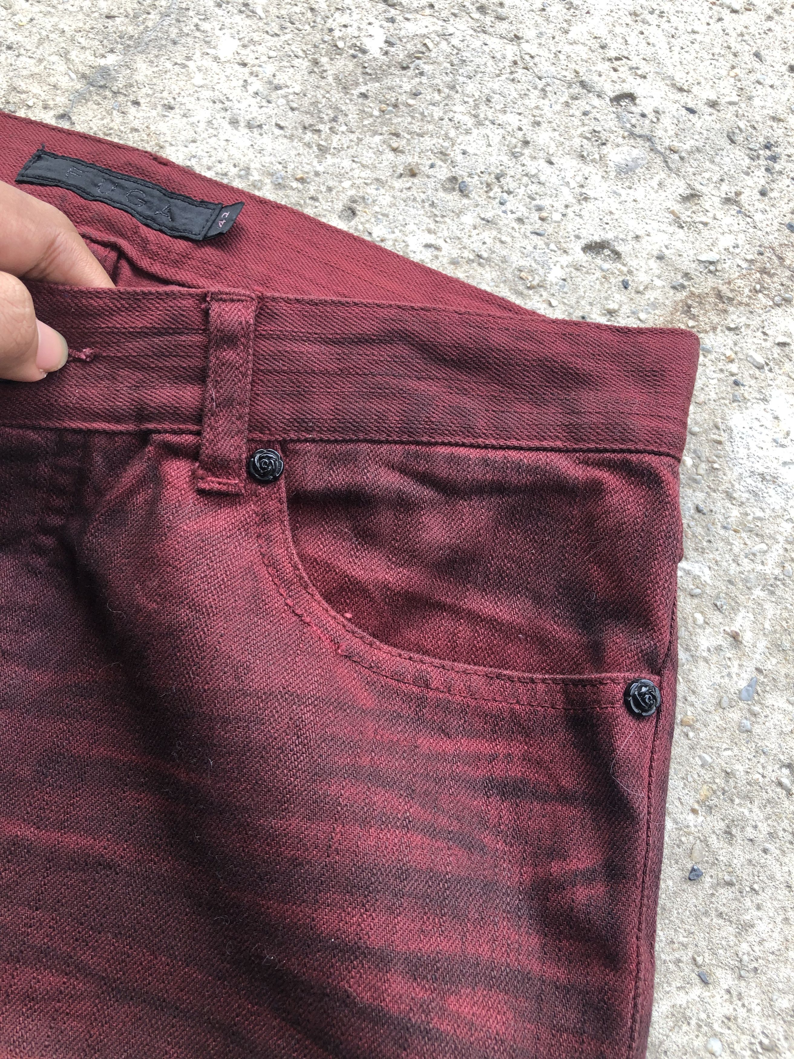 GOSTAR DE FUGA × If Six Was Nine × Le Grande Bleu (L.G.B.) Gostar de fuga Red Clawmark flared denim Size US 30 / EU 46 - 9 Thumbnail