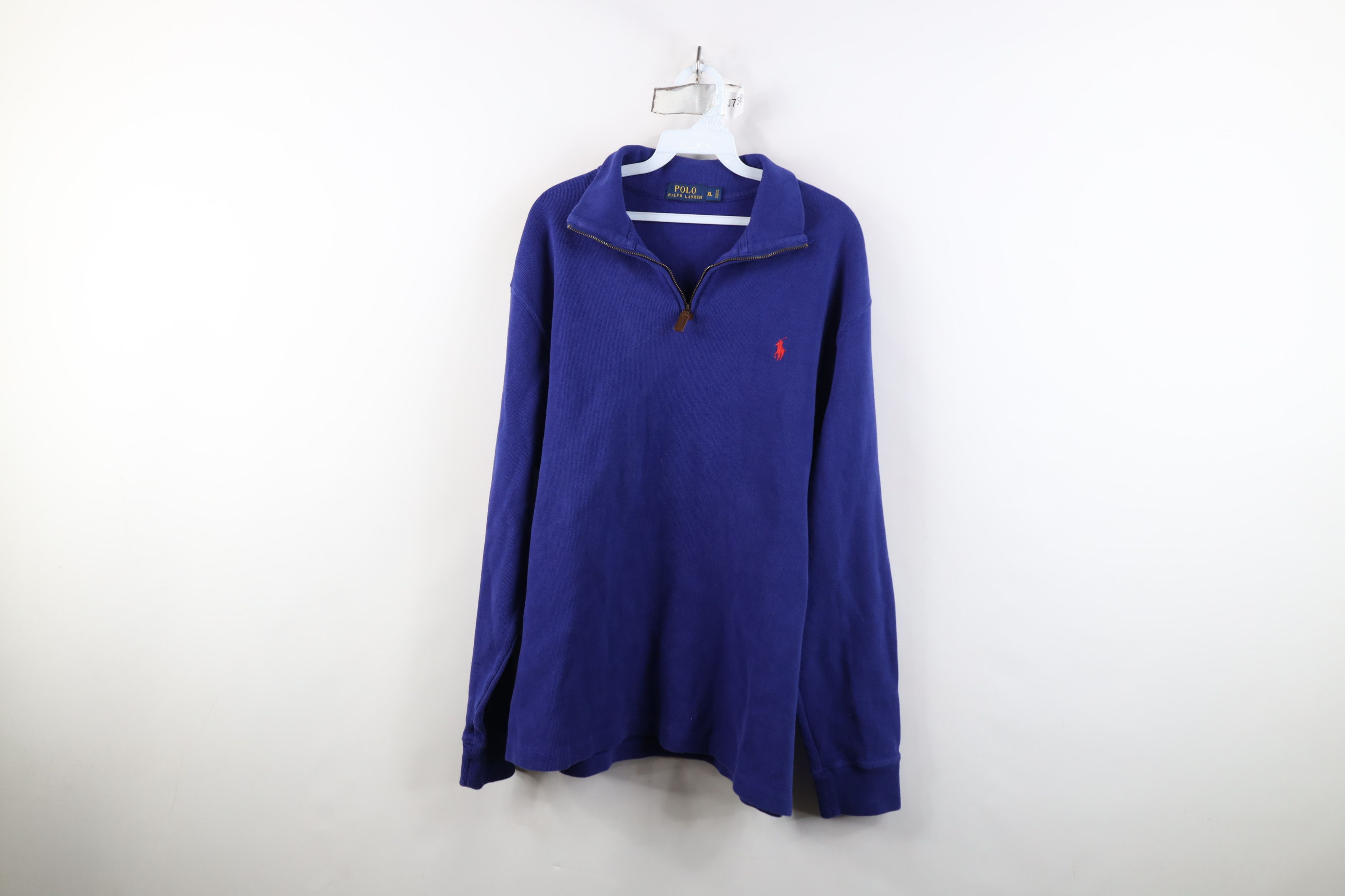 Ralph Lauren Vintage Ralph Lauren Ribbed Knit Half Zip Pullover Sweater Size US XL / EU 56 / 4 - 1 Thumbnail