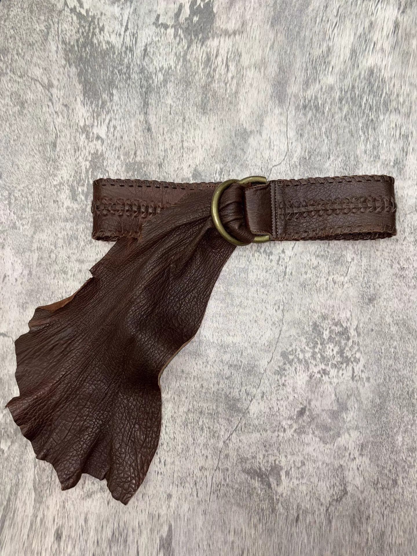 Cobra COBRA Vintage Archive Visual Artisan Leather Woven Belt Size ONE SIZE - 2 Thumbnail