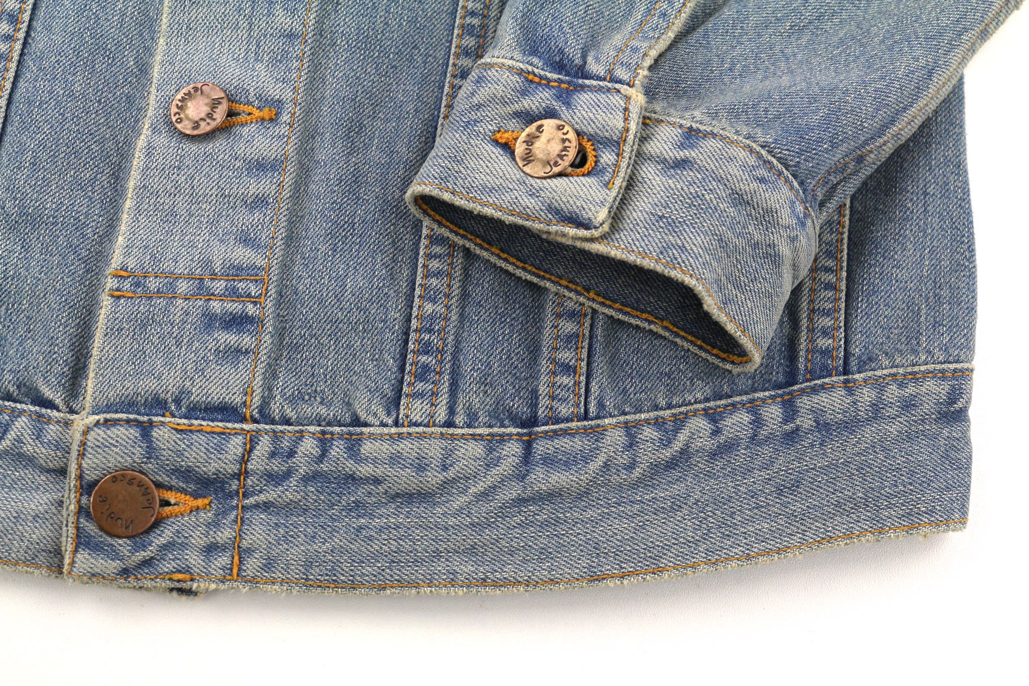 Nudie Jeans BILLY S Worn Washed Denim Jacket 81046 Size US S / EU 44-46 / 1 - 5 Thumbnail