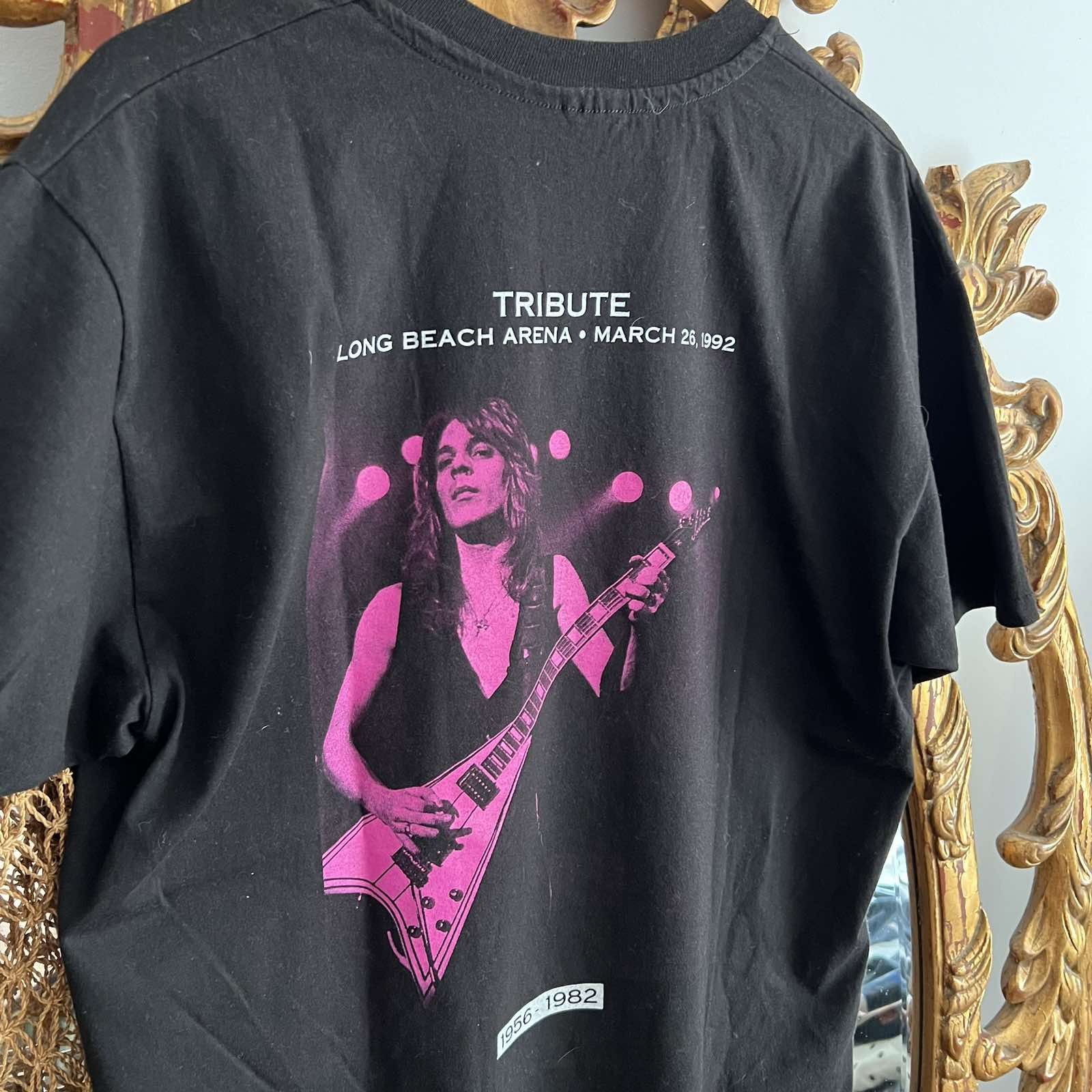 Band Tees × Vintage Vintage Randy Rhodes 1992 rock tshirt 90s Sz L Size US L / EU 52-54 / 3 - 8 Thumbnail