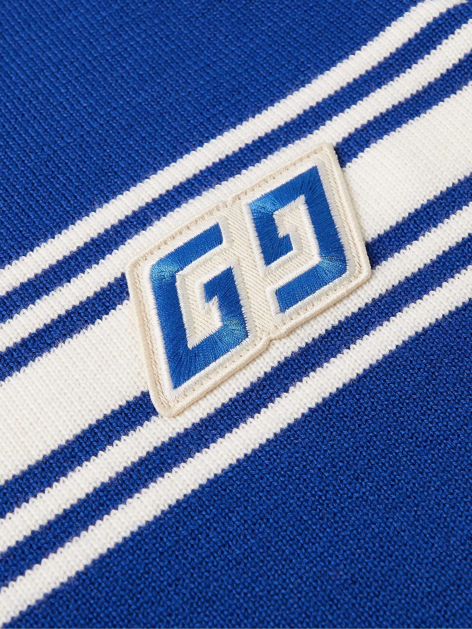 Gucci o1s1wg110225 Knit Wool Jumper With Square GG in Blue & White Size US S / EU 44-46 / 1 - 4 Thumbnail