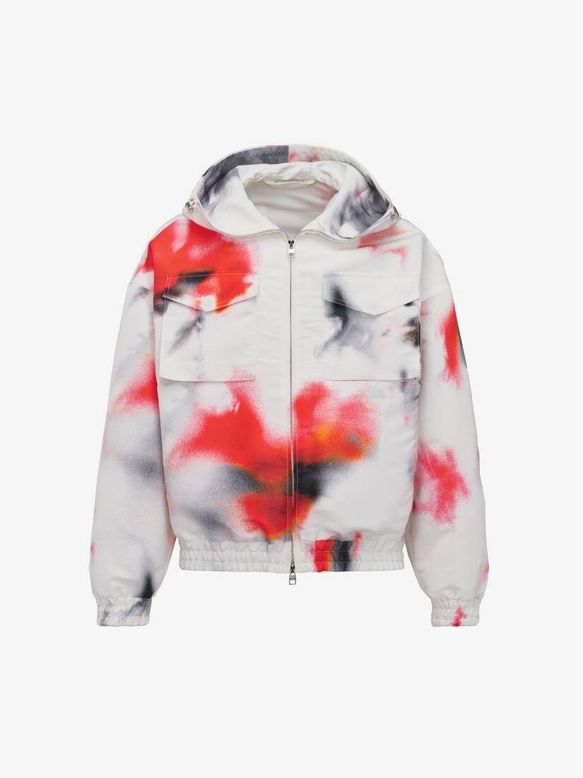o1w1db10725 Obscured Flower Windbreaker Jacket in Multicolor