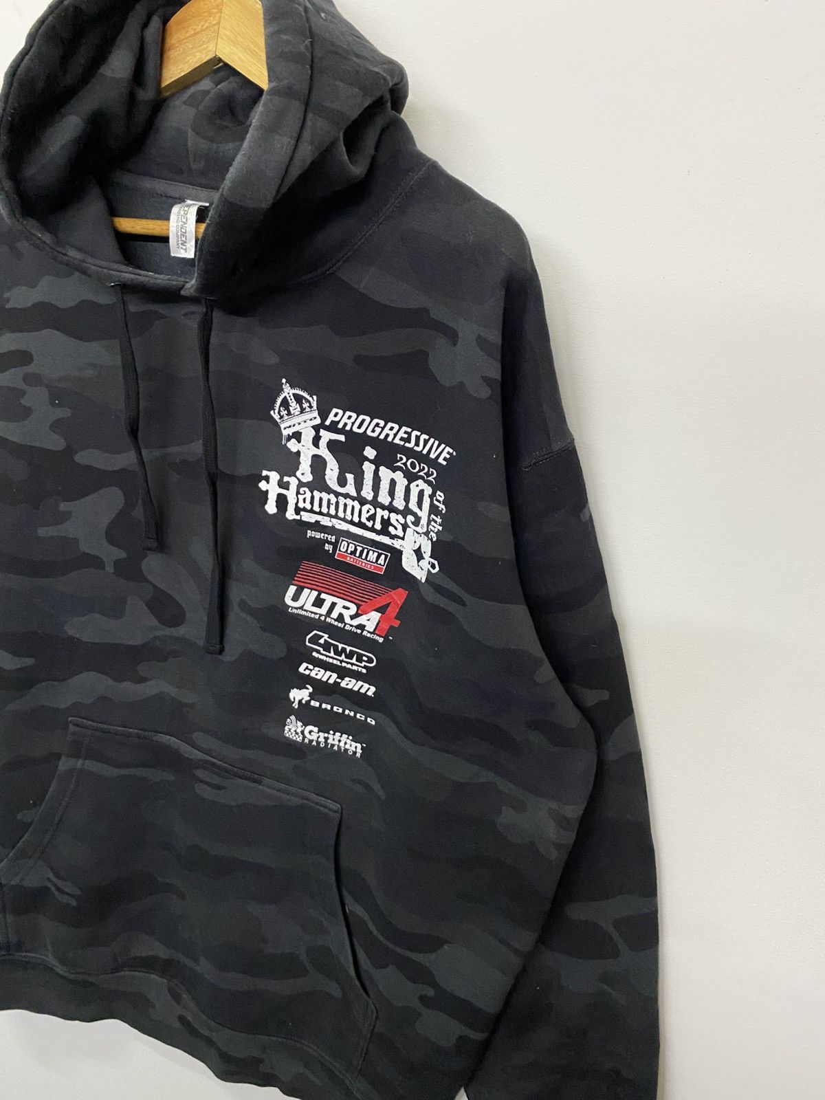 Japanese Brand King Hammers Race Of Kings Hoodie Camo Sweatshirt Size US XL / EU 56 / 4 - 4 Thumbnail
