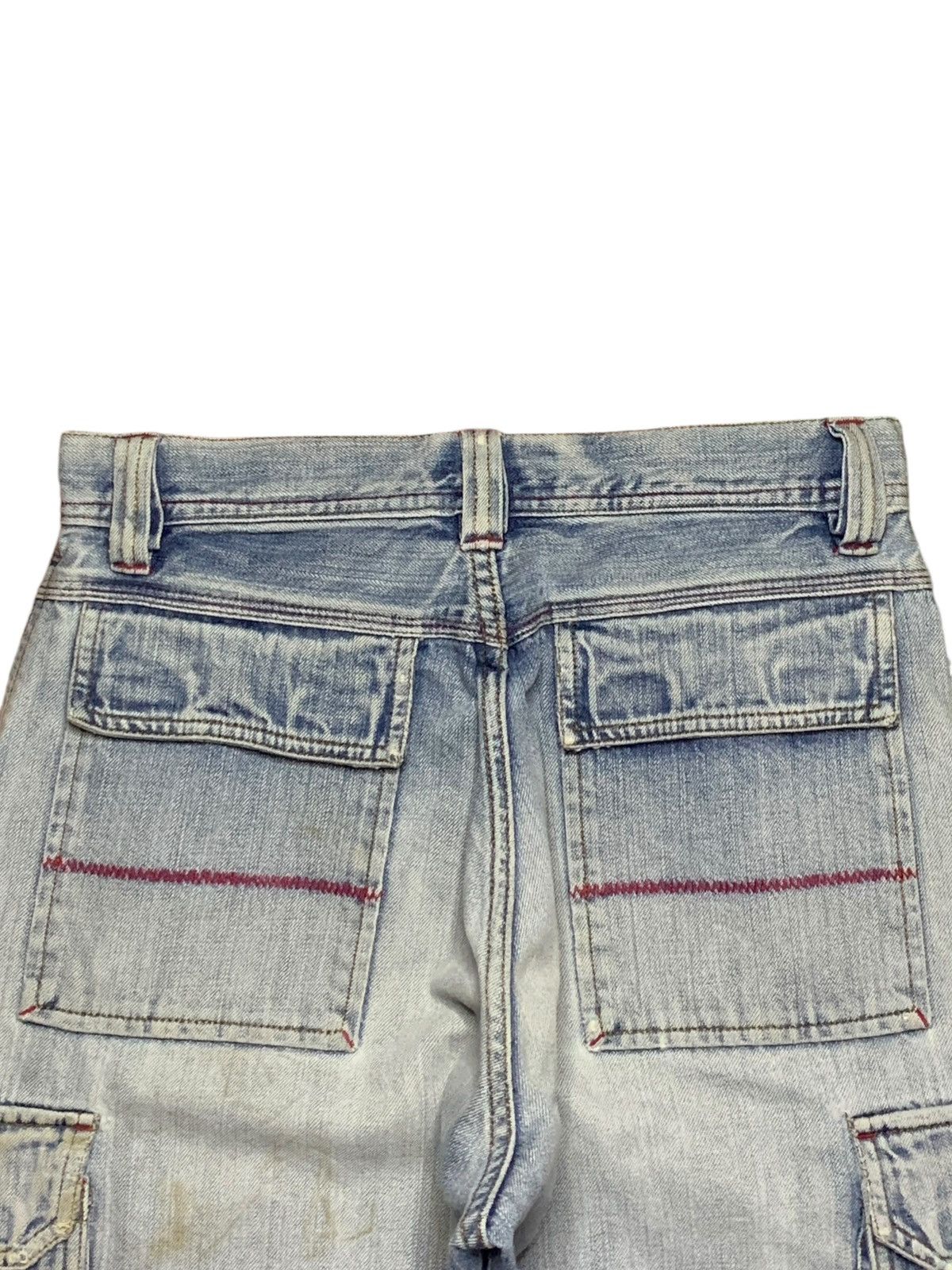 Japanese Brand Vintage Japanese Brand Faded Wash Baggy Cargo Jeans Size US 29 - 8 Thumbnail