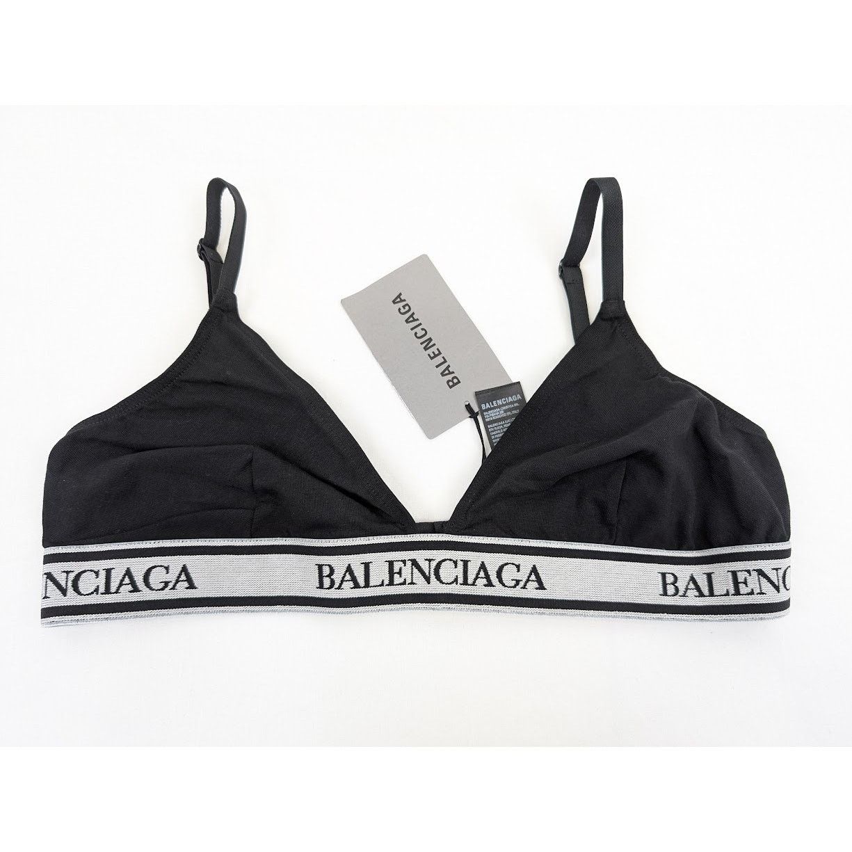 Balenciaga o1rshd1 Size: L / Elastic Bra In Black Size ONE SIZE - 2 Thumbnail