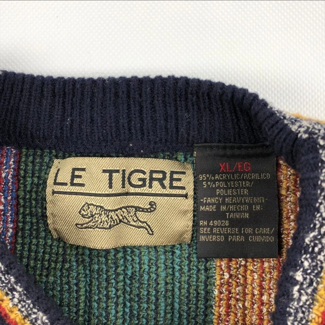 Le TIGRE Vintage 90s rainbow geometric pattern sweater Size US L / EU 52-54 / 3 - 6 Thumbnail