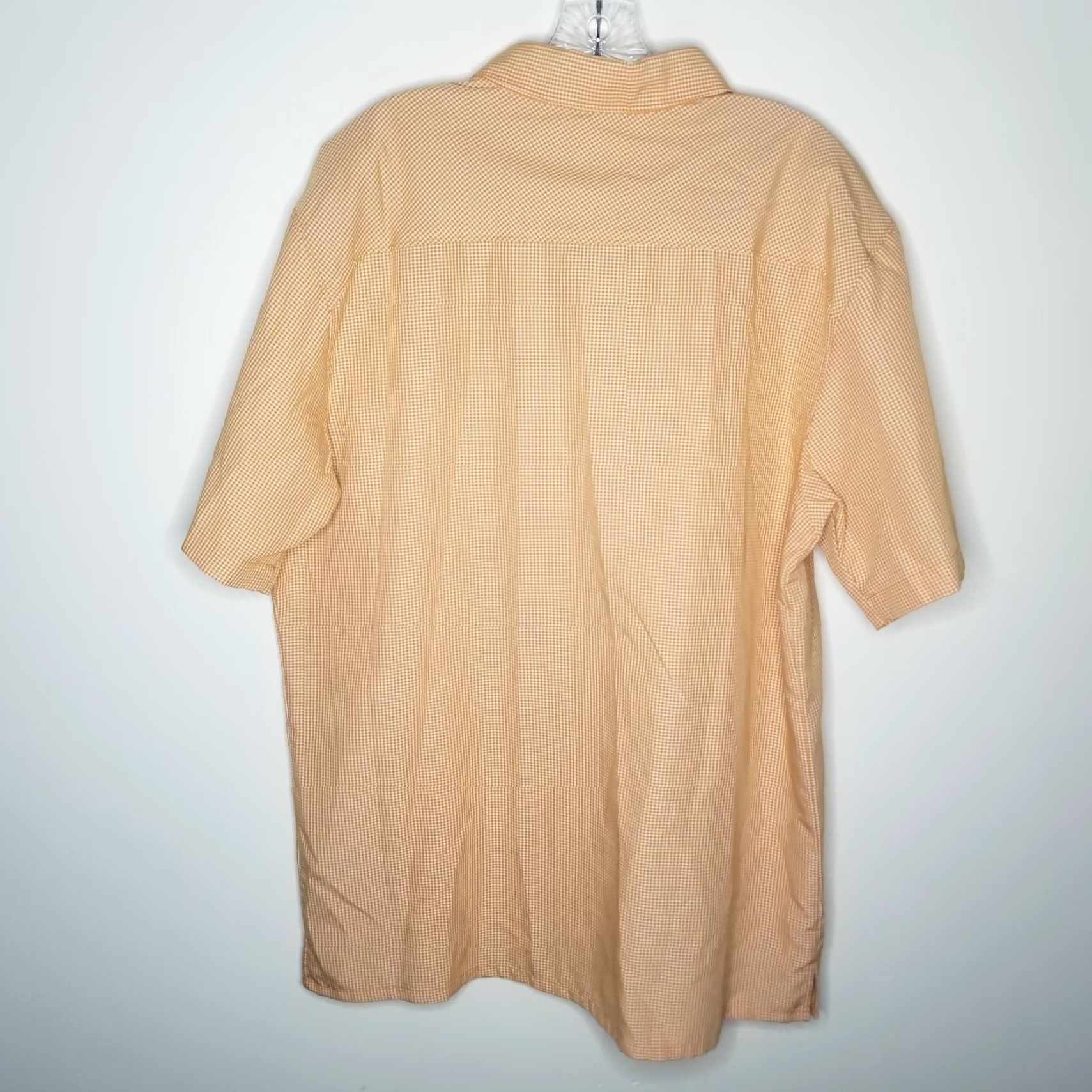 Vintage Columbia Mens Orange Short Sleeve Button-Up Size L Size US 33 - 5 Thumbnail