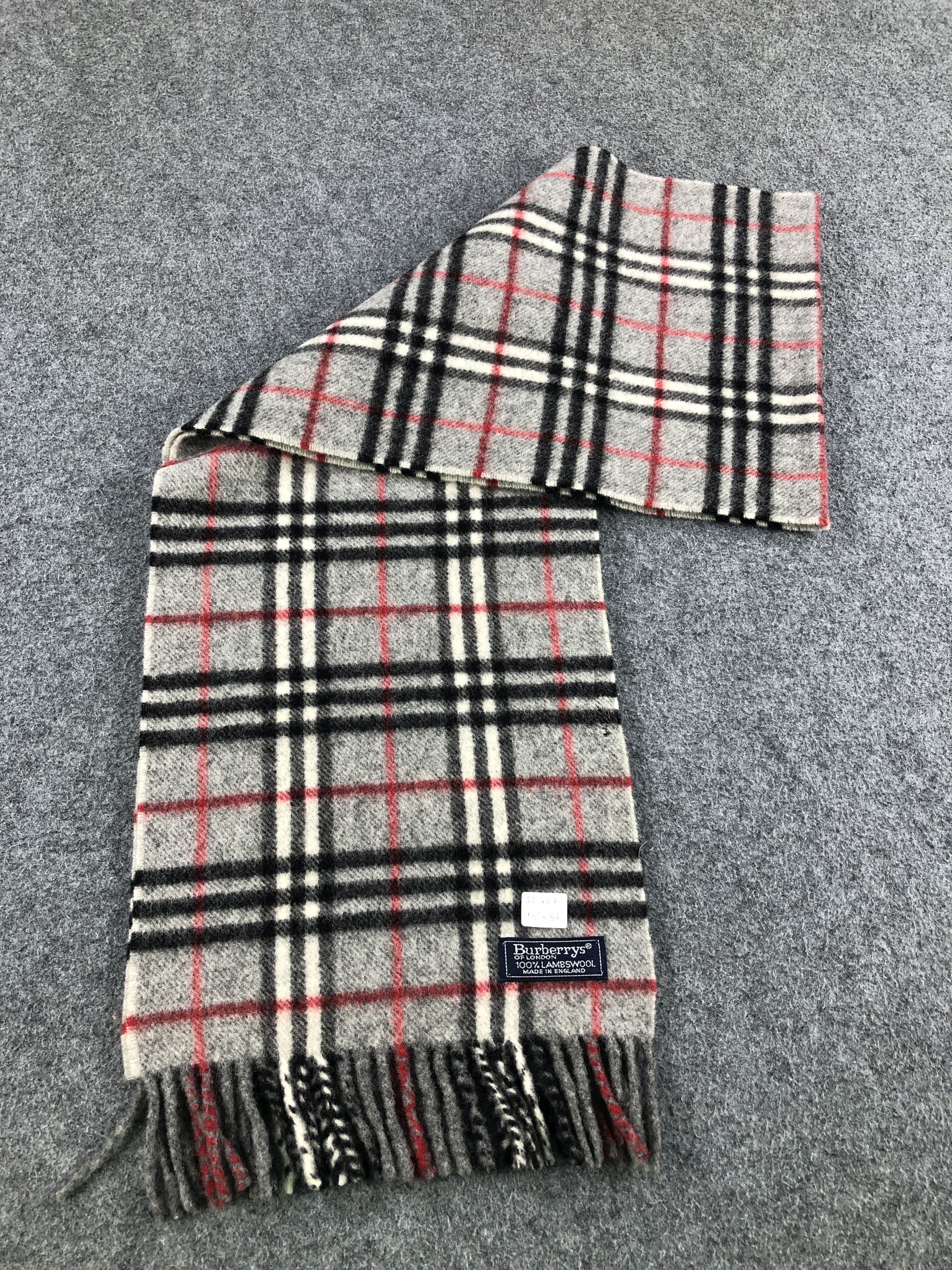 Burberry Burberrys Scarf / Muffler / Neckwear Lambswool Size ONE SIZE - 5 Thumbnail