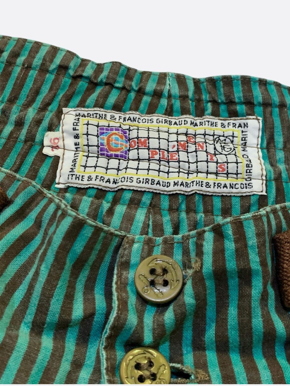 Marithe + Francois Girbaud Vintage Stripe Pant Marithe Francois Girbaud Size 25" / US 0 / IT 36 - 4 Thumbnail
