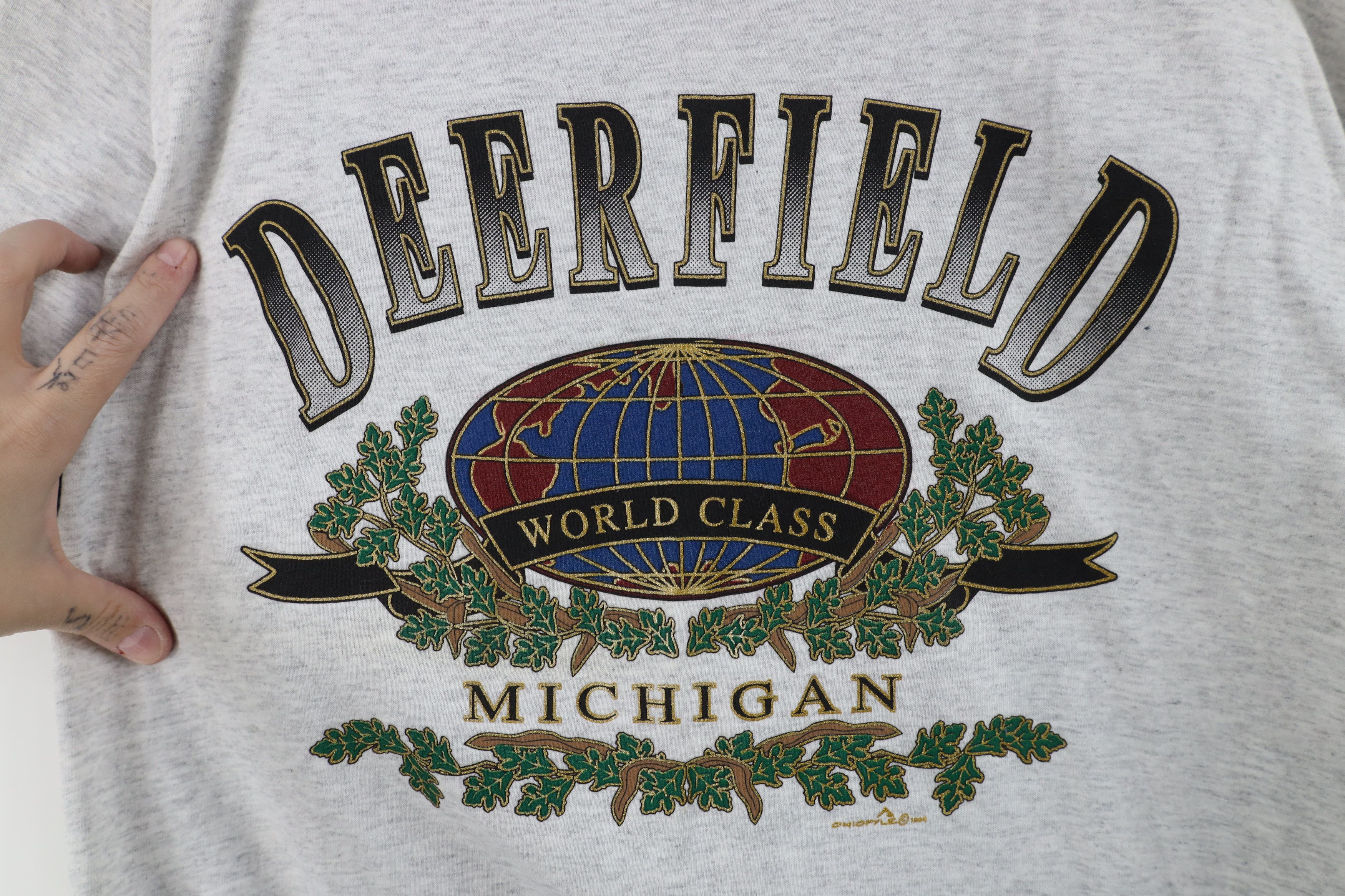 Vintage Vintage 90s Streetwear Michigan Layered T-Shirt USA Size US XL / EU 56 / 4 - 4 Thumbnail