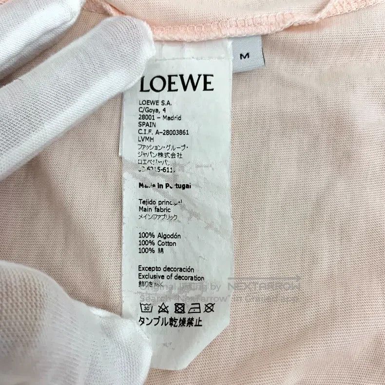 Loewe Loewe Light Pink Logo Embroidered Cotton Crewneck T-Shirt Size M / US 6-8 / IT 42-44 - 7 Thumbnail