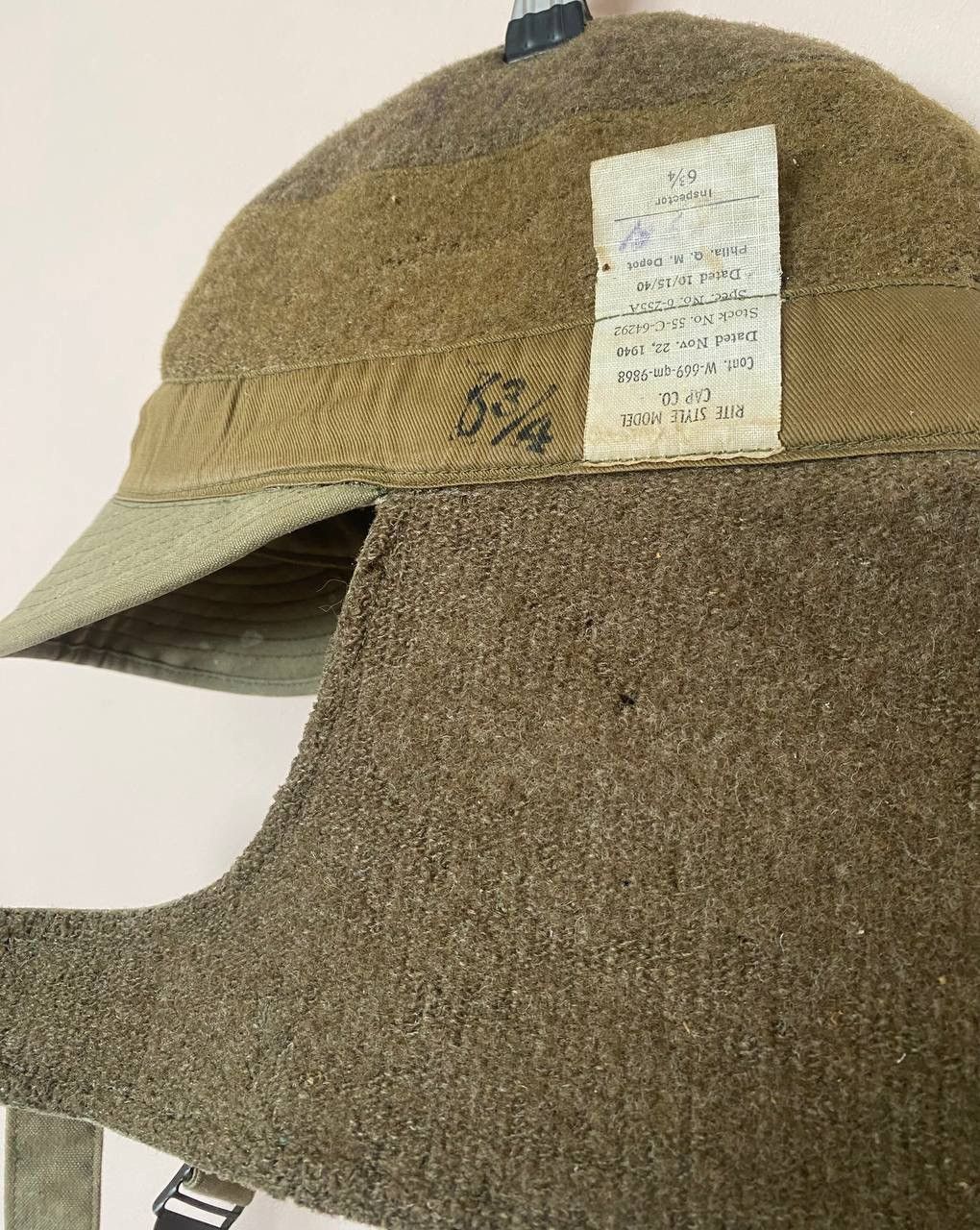 Vintage vintage 1940s wwii us military hat 6 3/4 usn us army usmc Size ONE SIZE - 14 Thumbnail