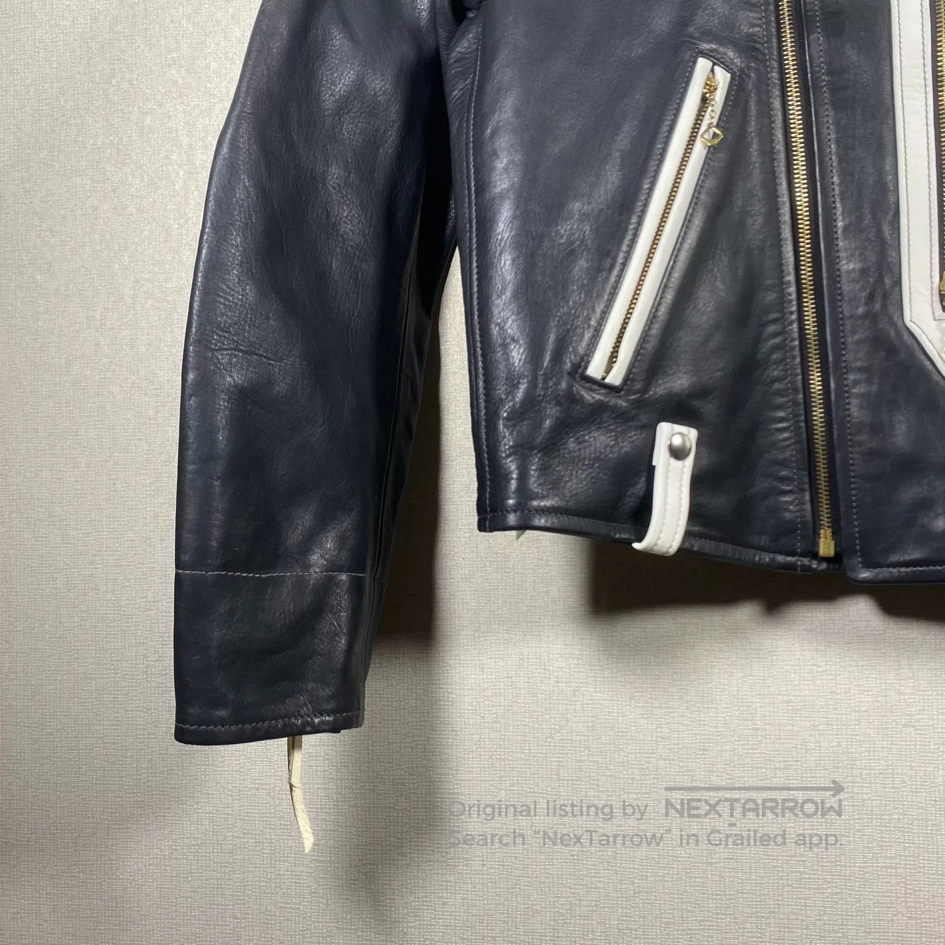 The Real McCoy's The Real McCoys BUCO J-24 Color Block Leather Jacket. Size US M / EU 48-50 / 2 - 2 Thumbnail