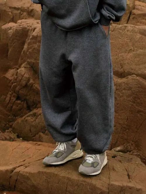 Japanese Brand Dark Grey loose fit sweatpants baggy Wide Leg Size US 36 / EU 52 - 2 Thumbnail