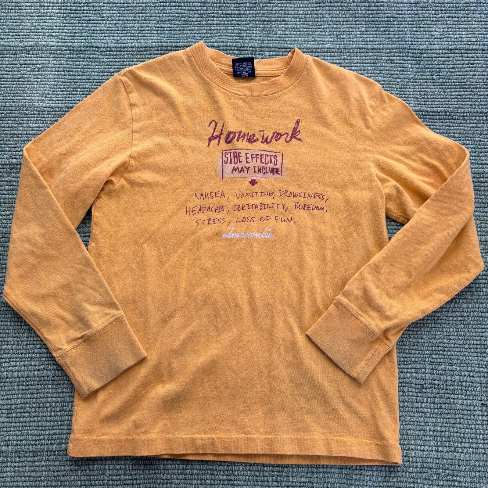 Abercrombie & Fitch Vintage Abercrombie Single Stitched Girls Homework Top Size S / US 4 / IT 40 - 1 Thumbnail