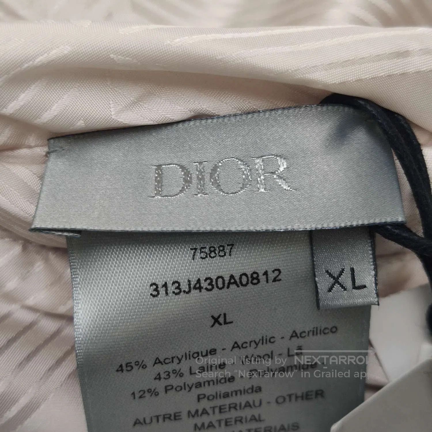 Dior Dior XL Wool Blend Reversible Color. Size US XL / EU 56 / 4 - 3 Thumbnail