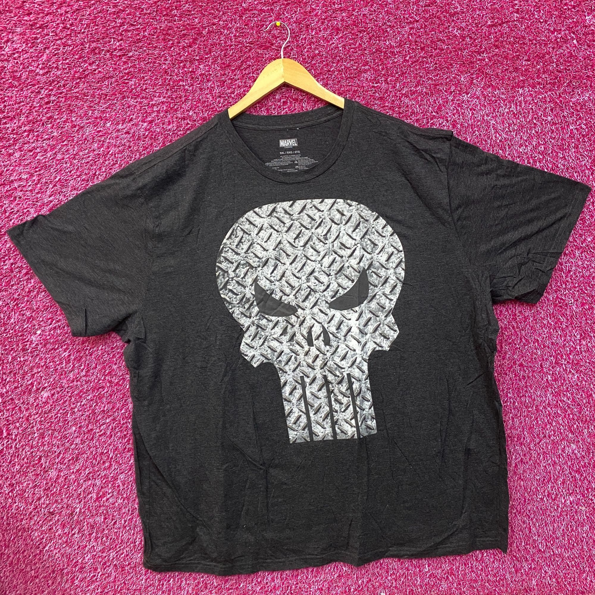 Marvel Comics Marvel The Punisher Skull Logo Graphic T-Shirt 5XL Size US XXL / EU 58 / 5 - 3 Thumbnail
