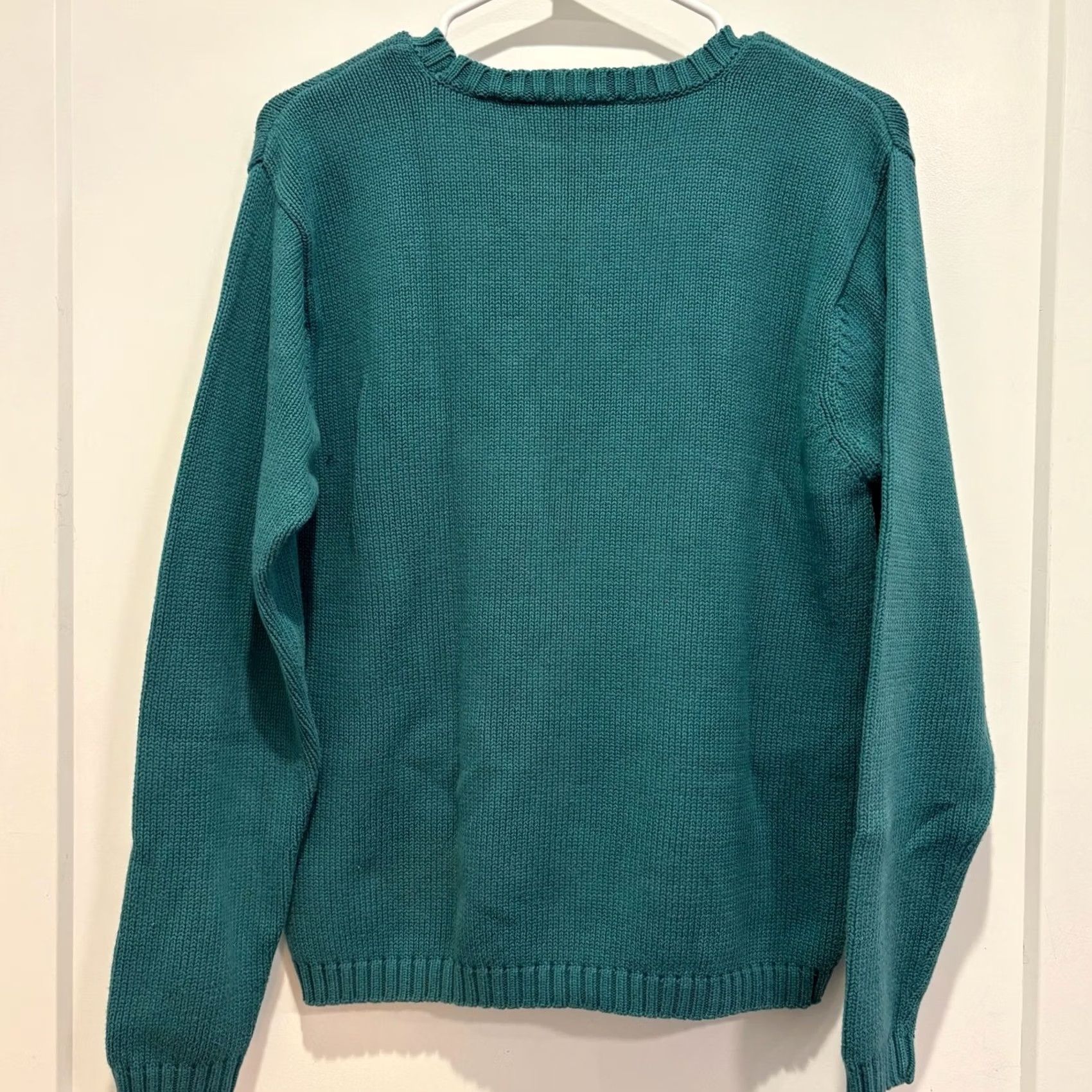 Nordstrom Nordstrom Womens Teal Green Crew Neck Sweater Small Size S / US 4 / IT 40 - 3 Thumbnail