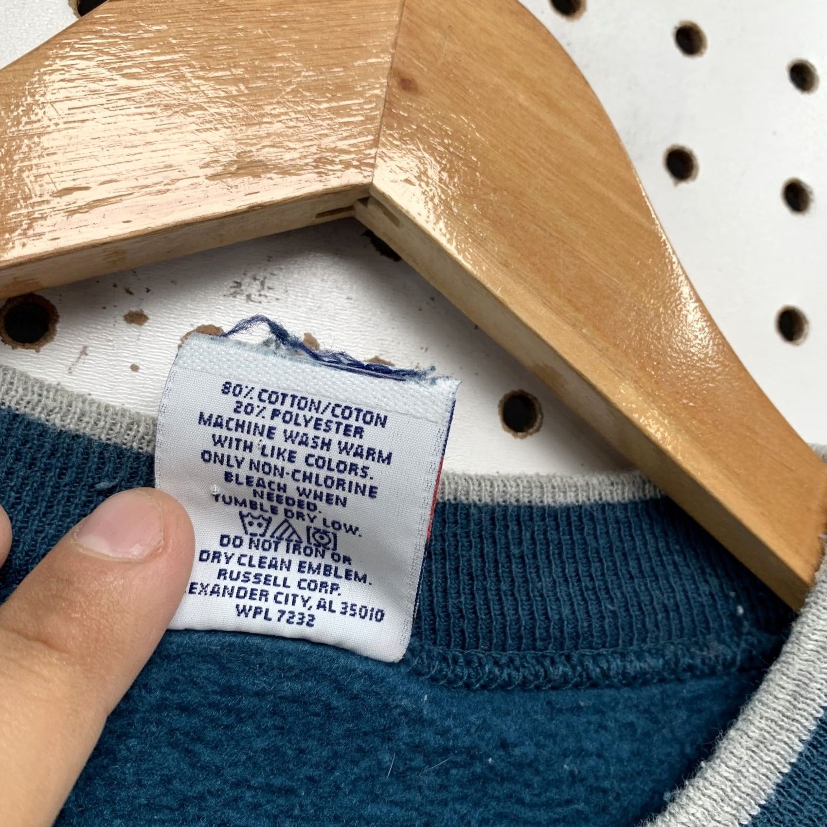 Jerzees Jerzees High Cotton Crewneck Men's XL Blue Sweatshirt Size US XL / EU 56 / 4 - 4 Thumbnail