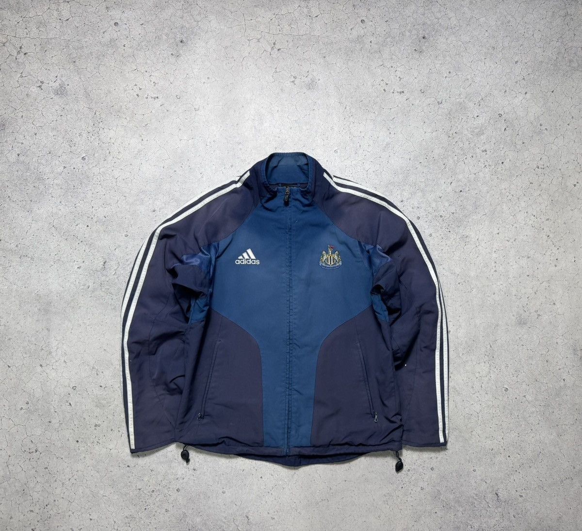 Adidas Adidas FC Newcastle Vintage Nylon Football Soccer Jacket Size US S / EU 44-46 / 1 - 1 Thumbnail