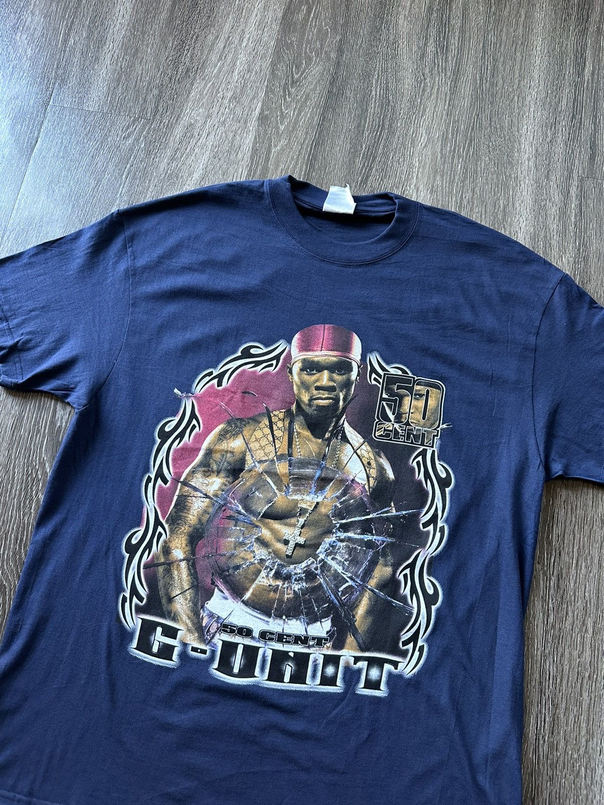 Vintage Vintage 50 Cent Get Rich Or Die Trying G-Unit Rap Tee XL Size US XL / EU 56 / 4 - 2 Thumbnail