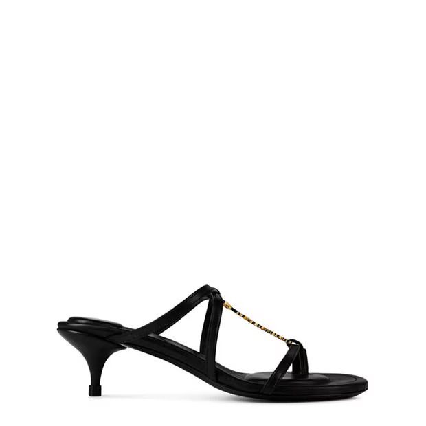 Jacquemus o1g2r1mq1024 Heeled Sandals in Black Size US 7 / IT 37 - 1 Thumbnail