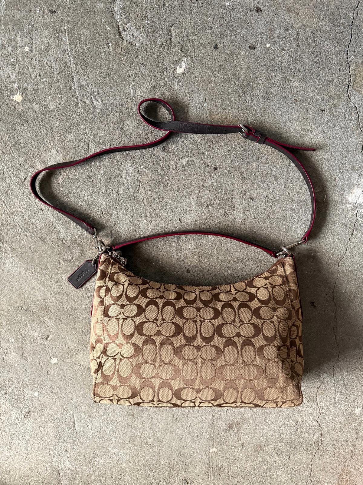 Coach Coach 2Way Canvas Hobo Shoulder Bag Beige Size ONE SIZE - 5 Thumbnail