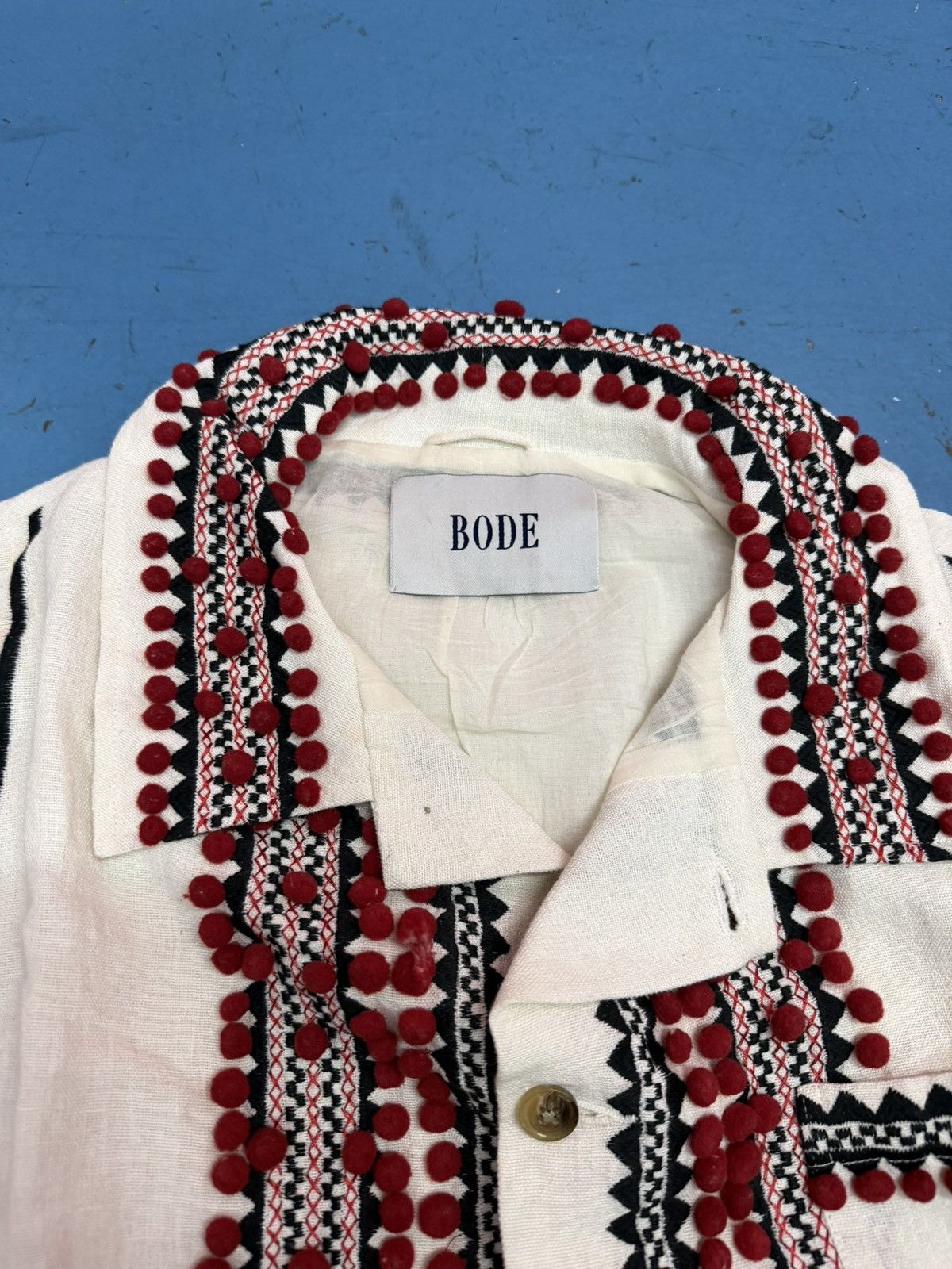 Bode BODE POM POM EMBROIDERED JACKET Size US L / EU 52-54 / 3 - 3 Thumbnail