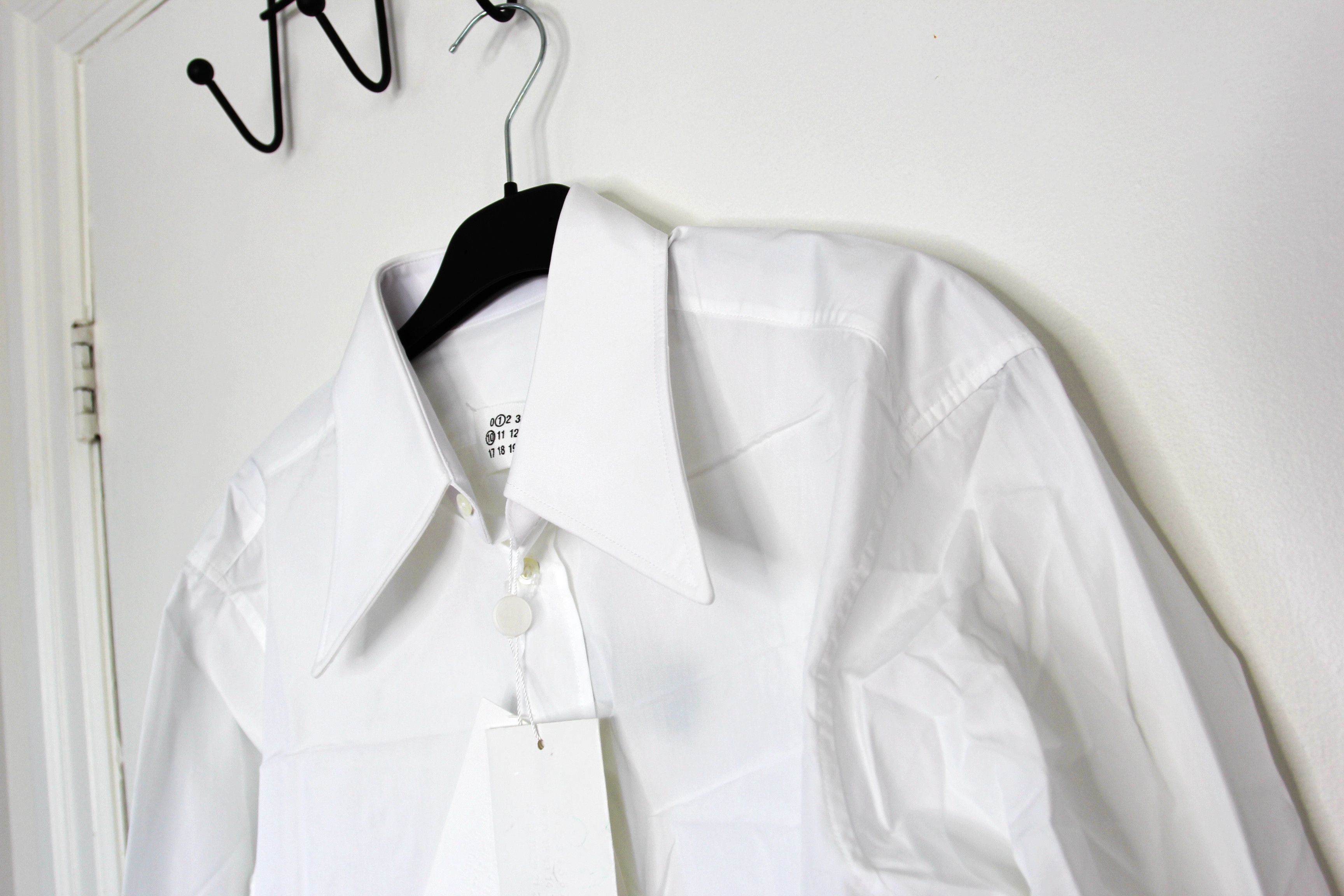 Maison Margiela BNWT AW24 MAISON MARGIELA POINTED COLLAR SHIRT 41 Size US M / EU 48-50 / 2 - 4 Thumbnail