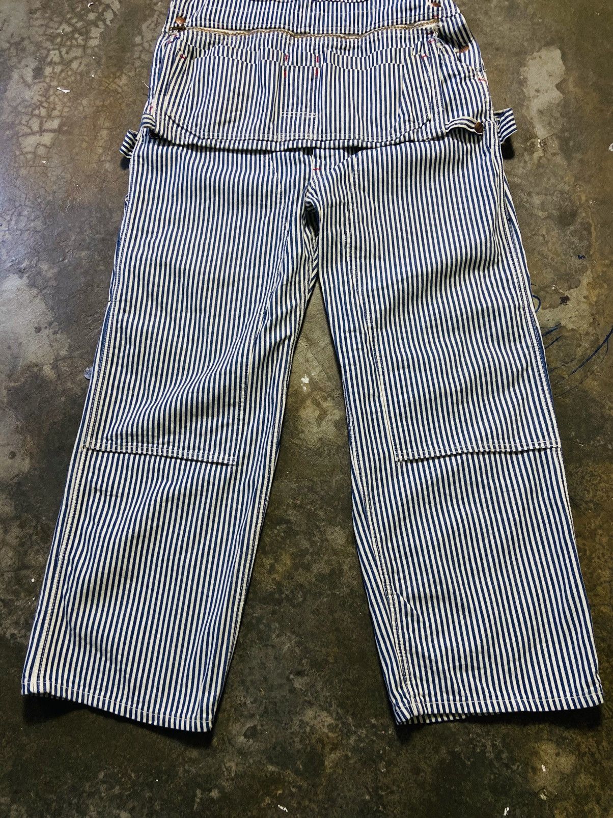 Original Montgomery Vintage Ward Montgomery Double Knee Hickory Jumpsuit Size US 38 / EU 54 - 5 Thumbnail