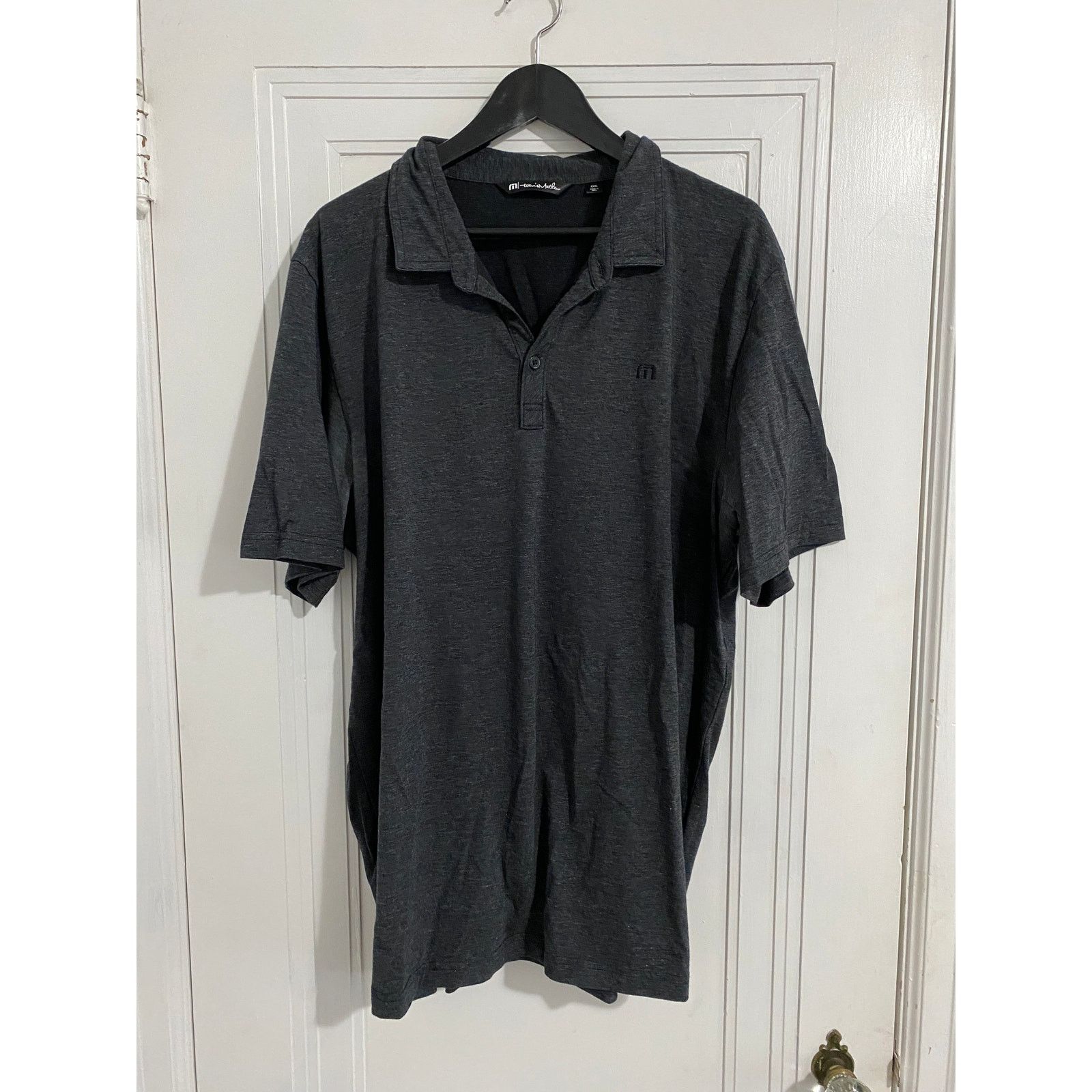 TravisMathew TravisMathew Dark Gray Golf Polo Men's Size 3XL Size US XXL / EU 58 / 5 - 2 Thumbnail